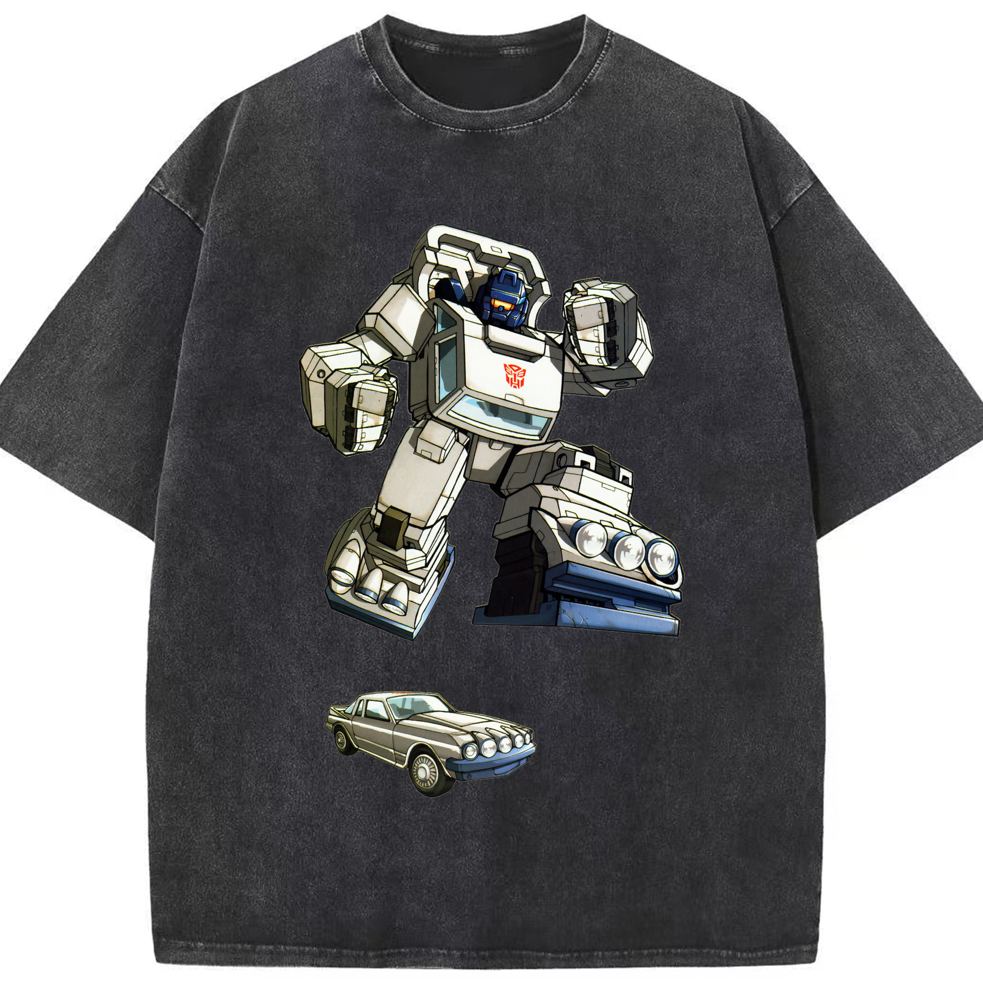 （画像用）  綿100% ヴィンテージ風 半袖Tシャツ（フロントプリント）