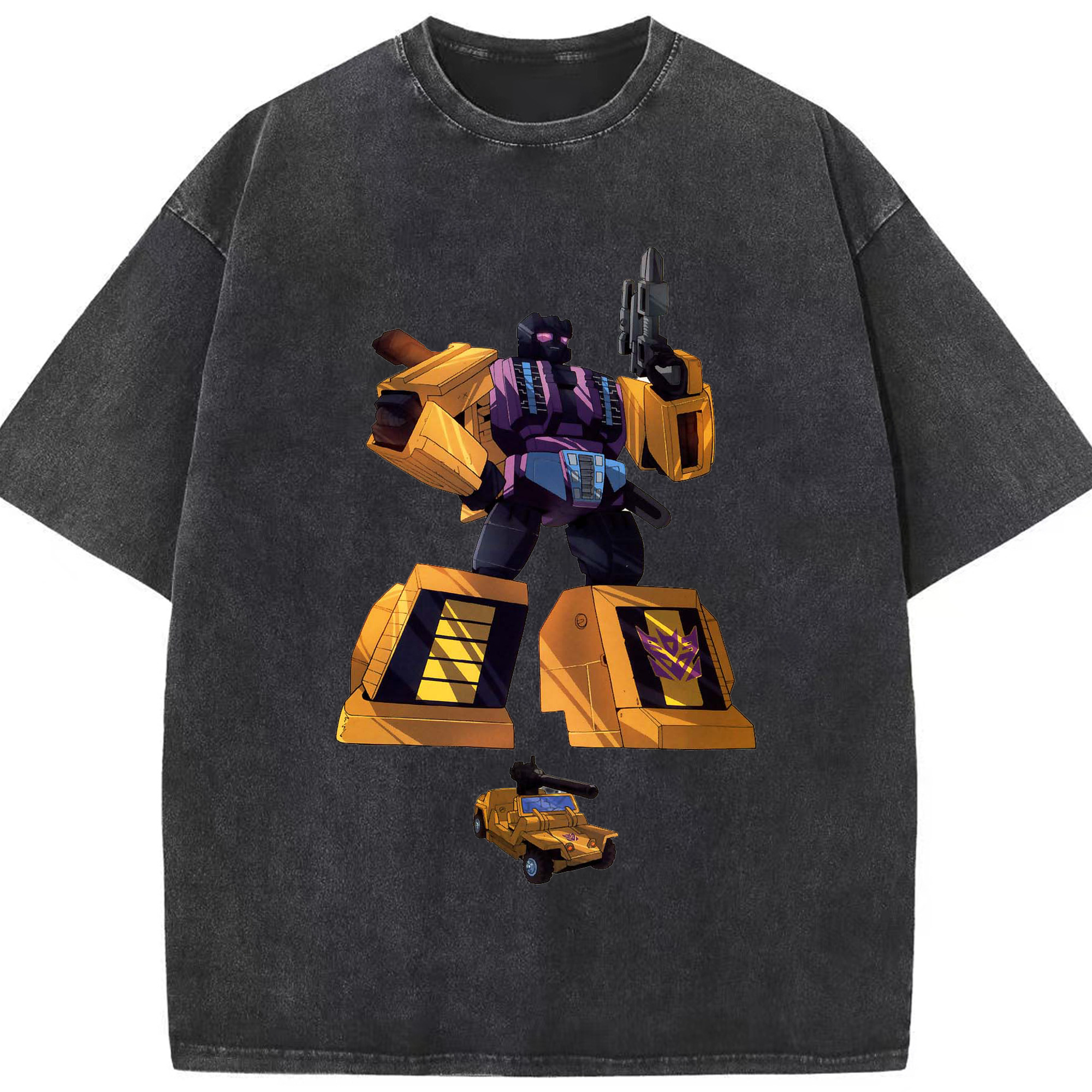 （画像用）  綿100% ヴィンテージ風 半袖Tシャツ（フロントプリント）