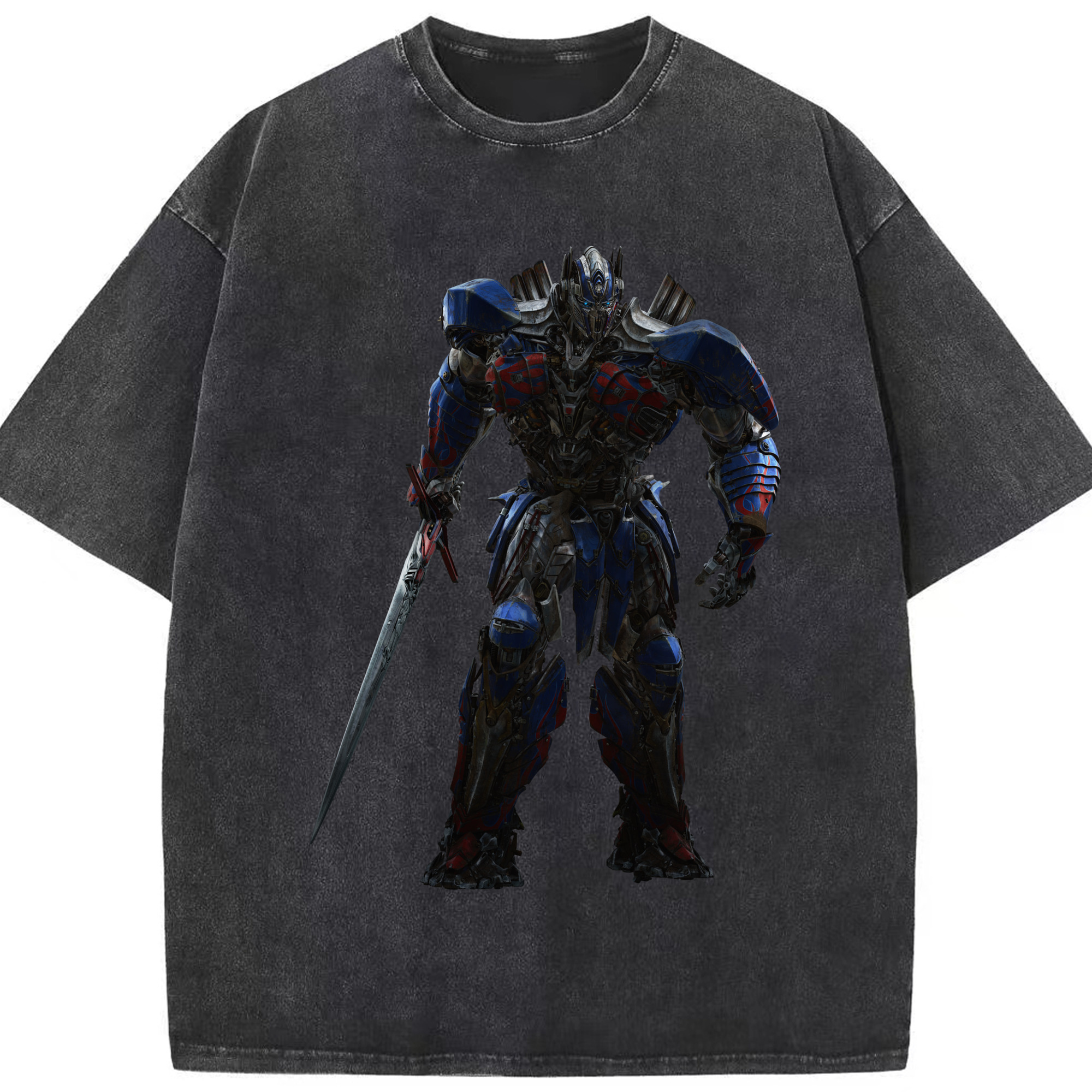 （画像用）  綿100% ヴィンテージ風 半袖Tシャツ（フロントプリント）
