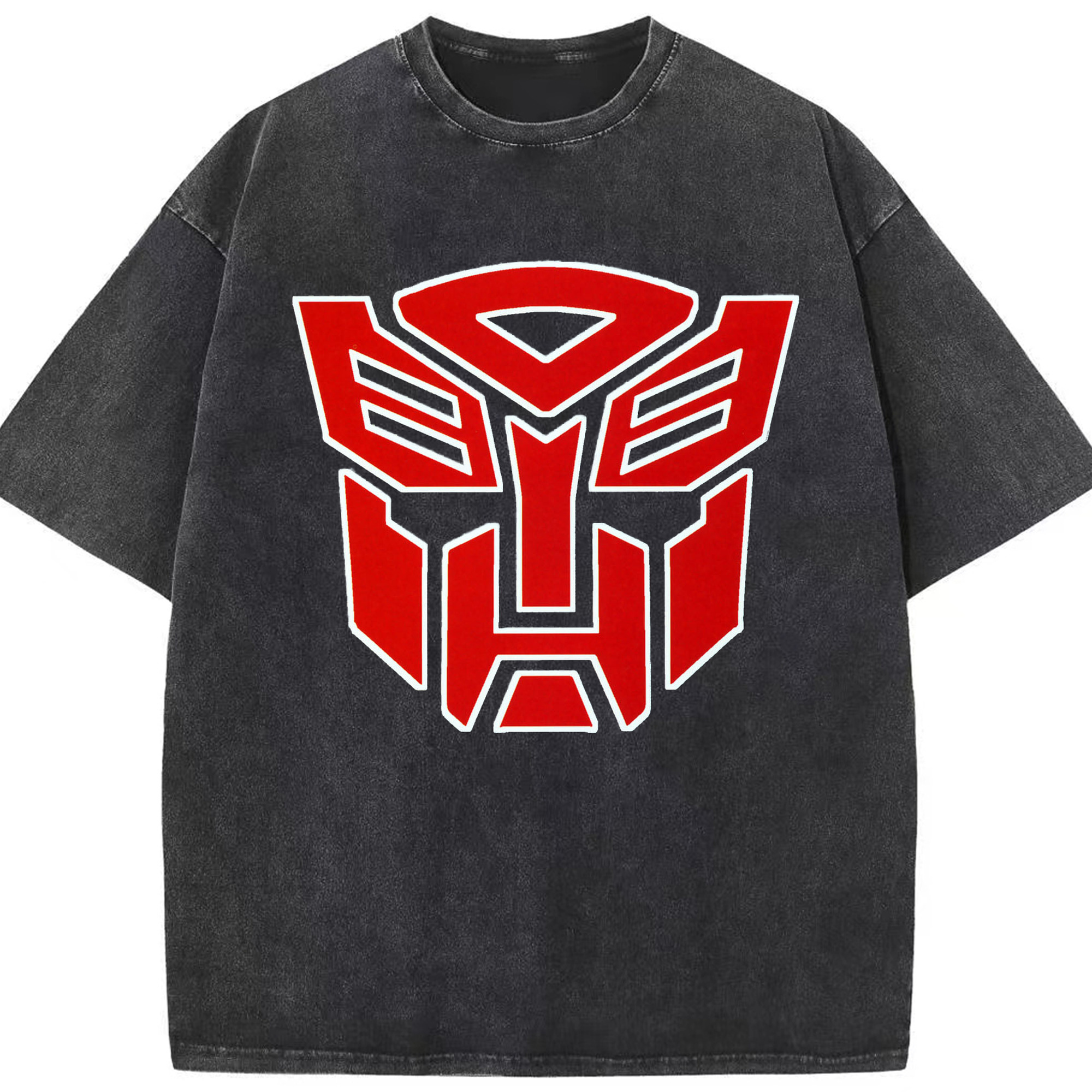 （画像用）  綿100% ヴィンテージ風 半袖Tシャツ（フロントプリント）