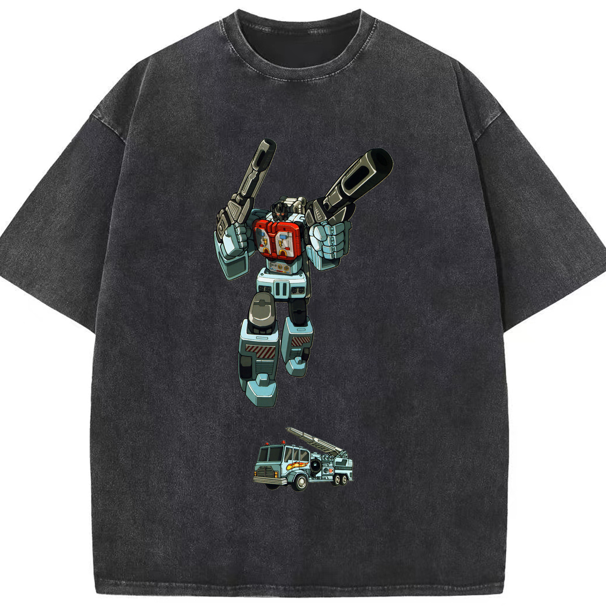 （画像用）  綿100% ヴィンテージ風 半袖Tシャツ（フロントプリント）