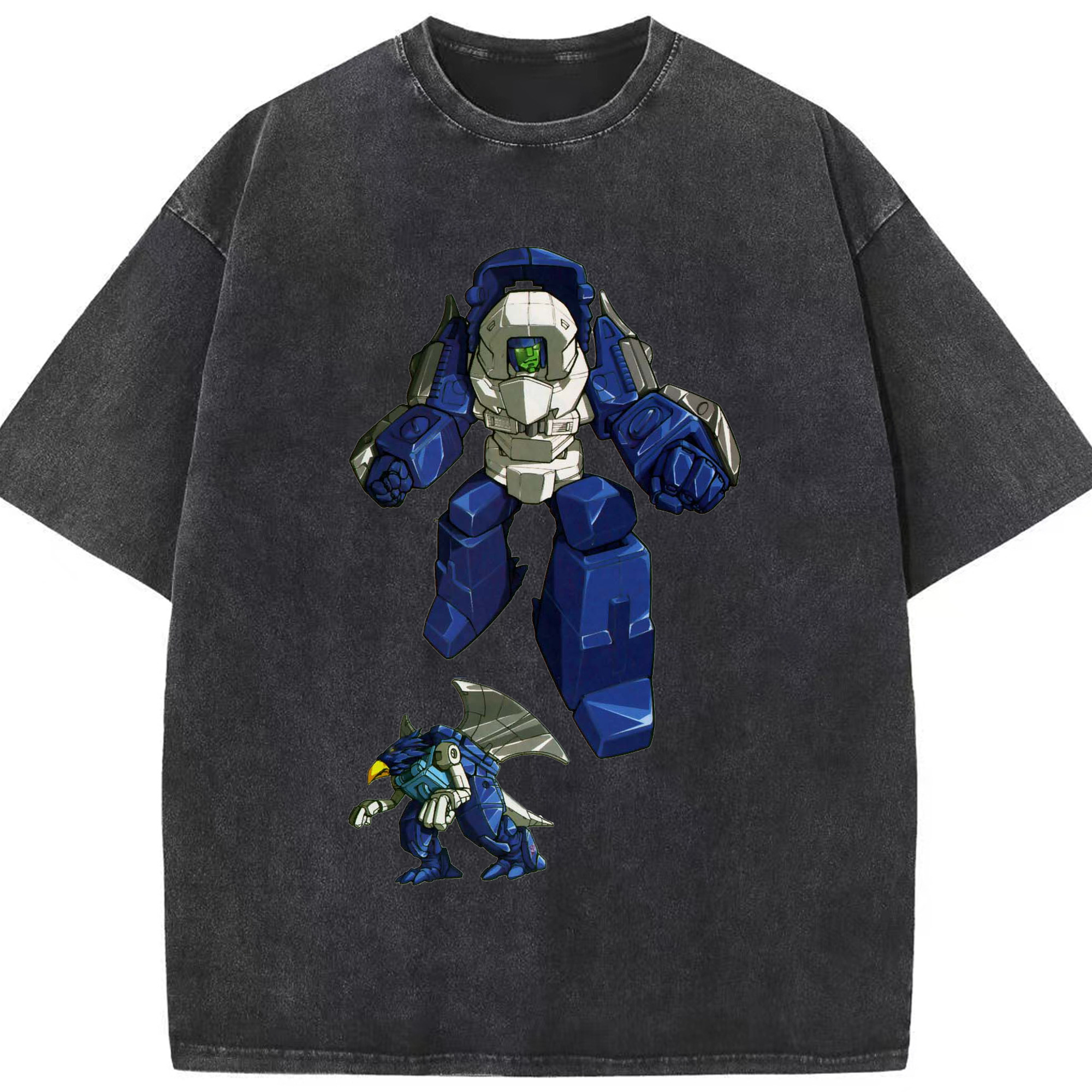 （画像用）  綿100% ヴィンテージ風 半袖Tシャツ（フロントプリント）