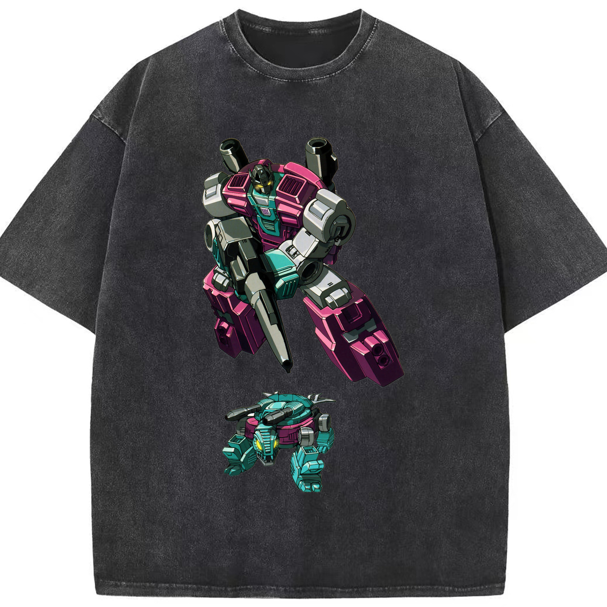 （画像用）  綿100% ヴィンテージ風 半袖Tシャツ（フロントプリント）