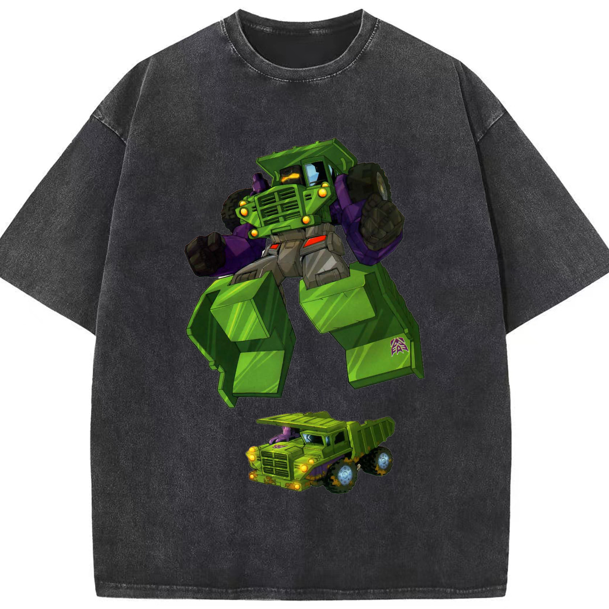 （画像用）  綿100% ヴィンテージ風 半袖Tシャツ（フロントプリント）
