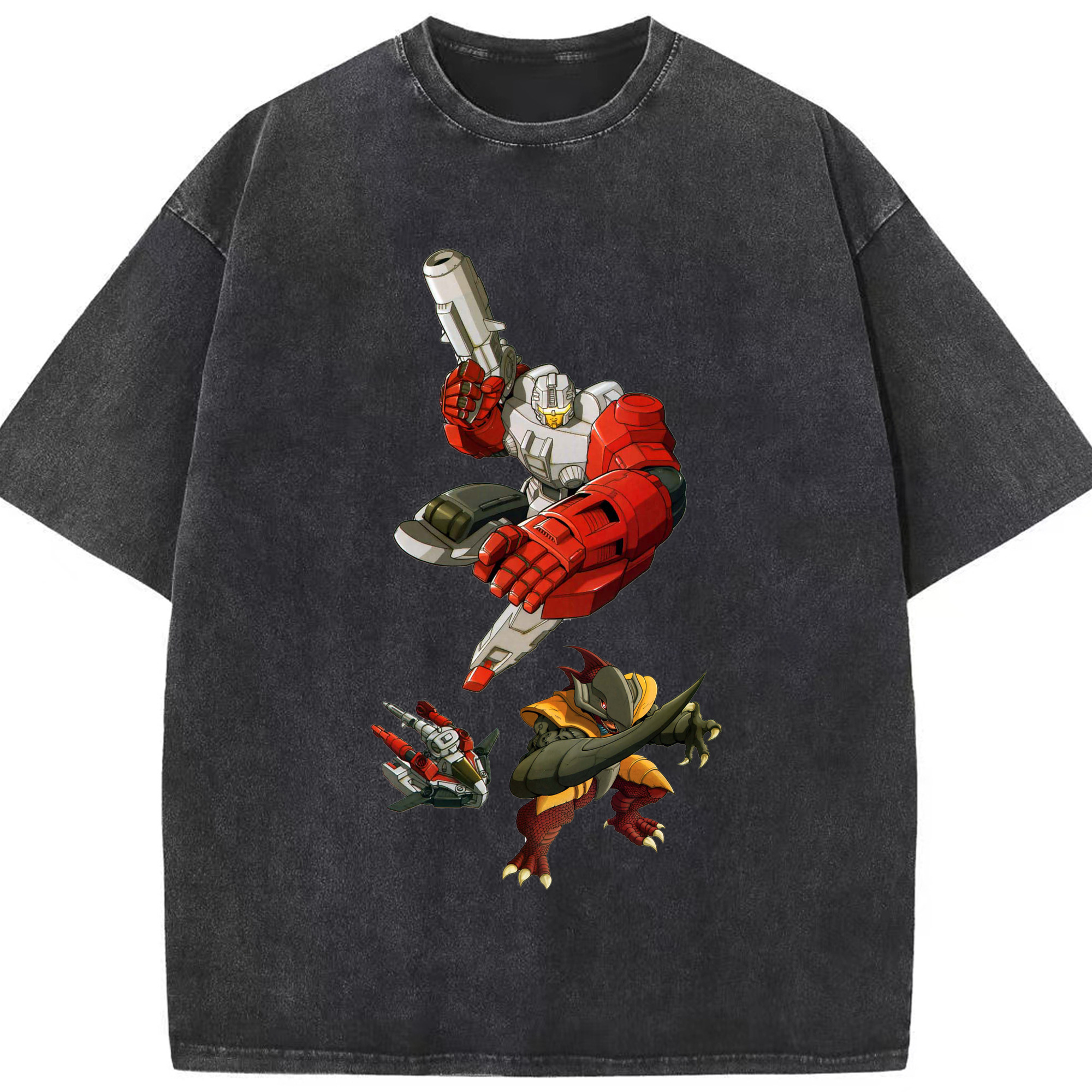 （画像用）  綿100% ヴィンテージ風 半袖Tシャツ（フロントプリント）