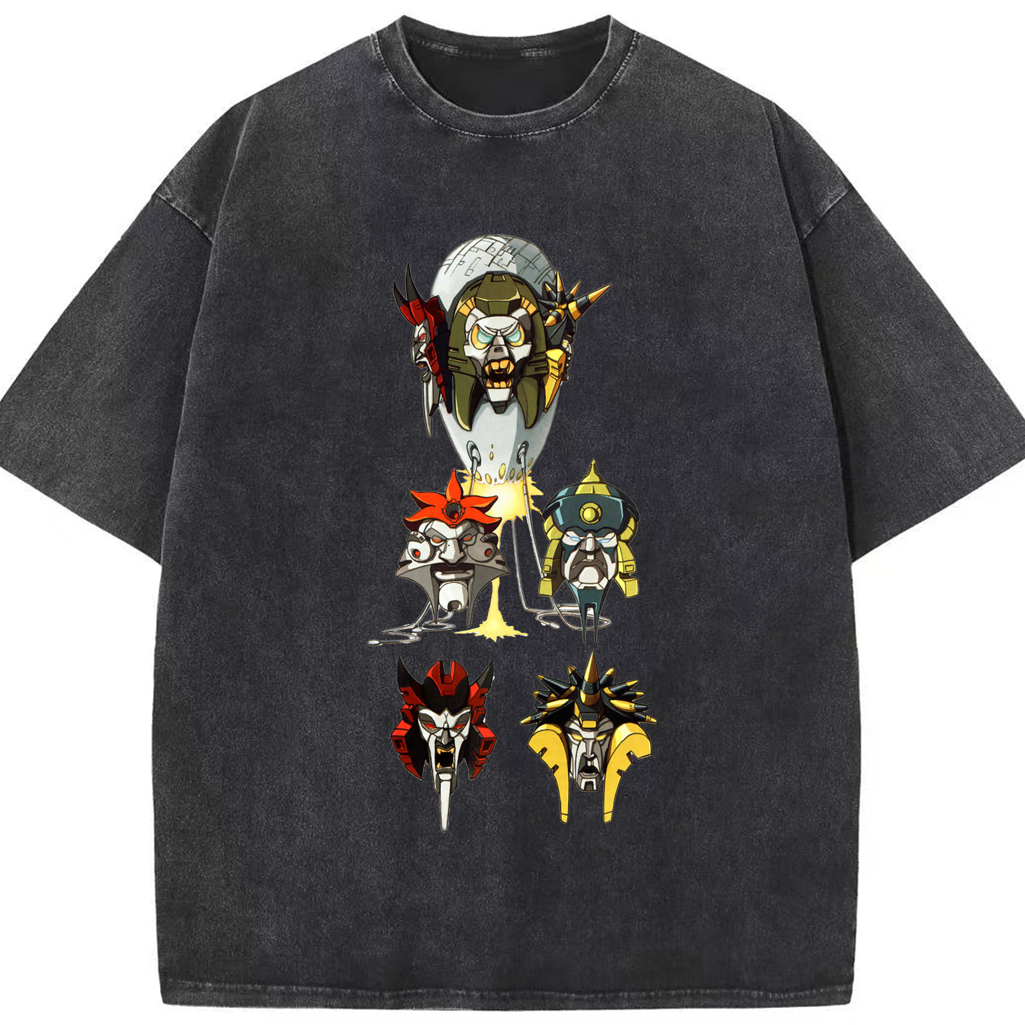 （画像用）  綿100% ヴィンテージ風 半袖Tシャツ（フロントプリント）