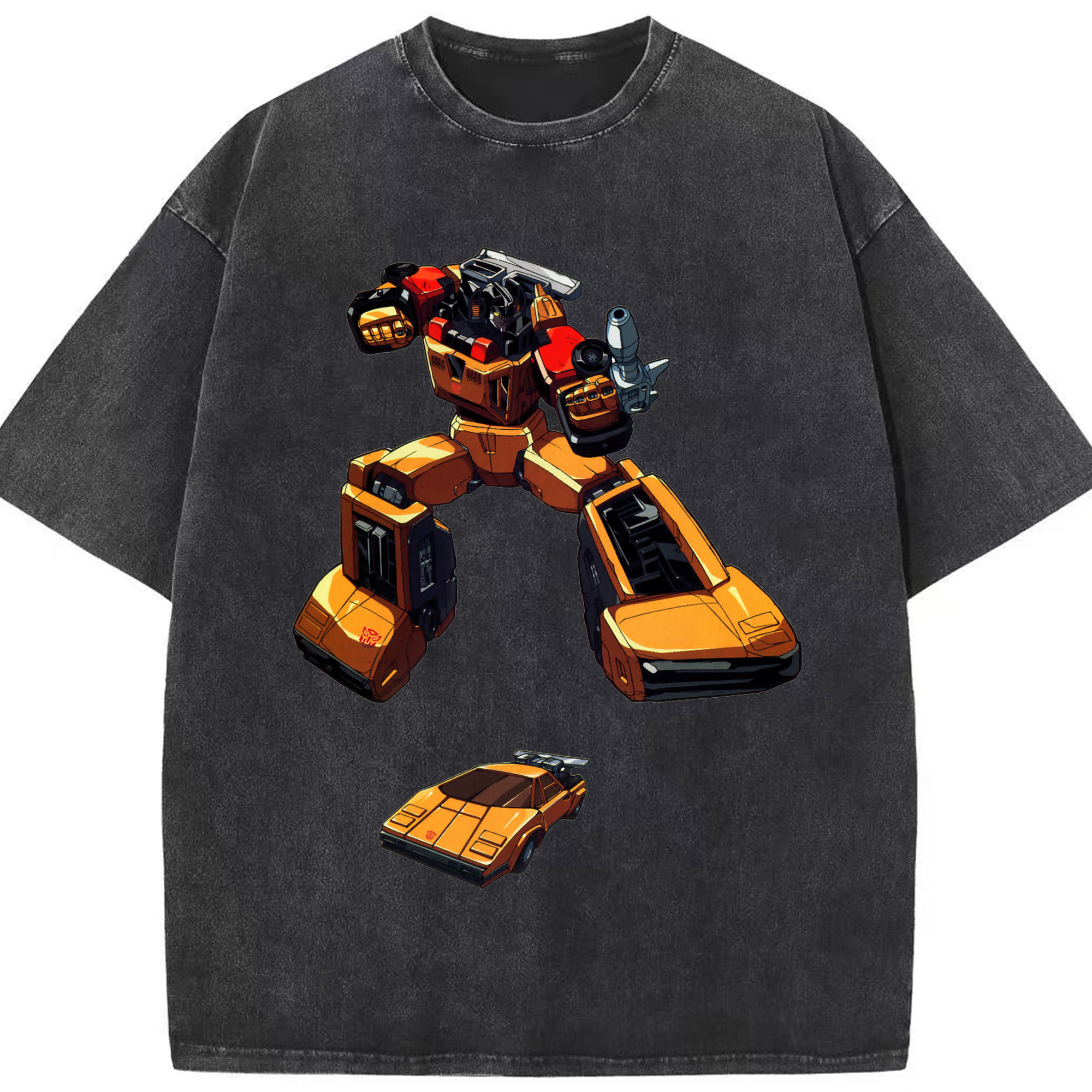 （画像用）  綿100% ヴィンテージ風 半袖Tシャツ（フロントプリント）
