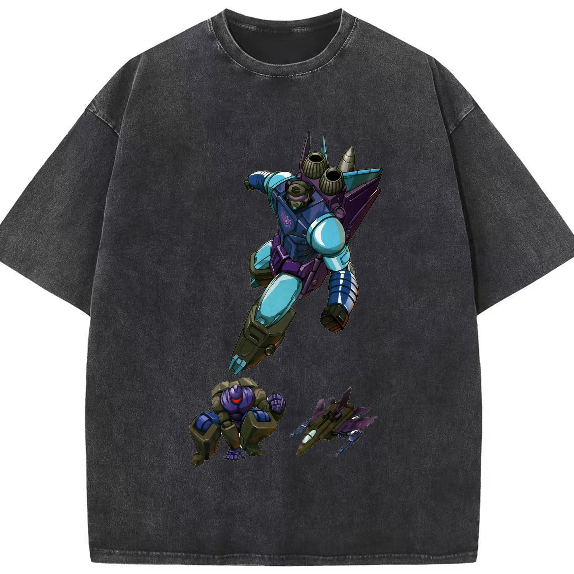 （画像用）  綿100% ヴィンテージ風 半袖Tシャツ（フロントプリント）