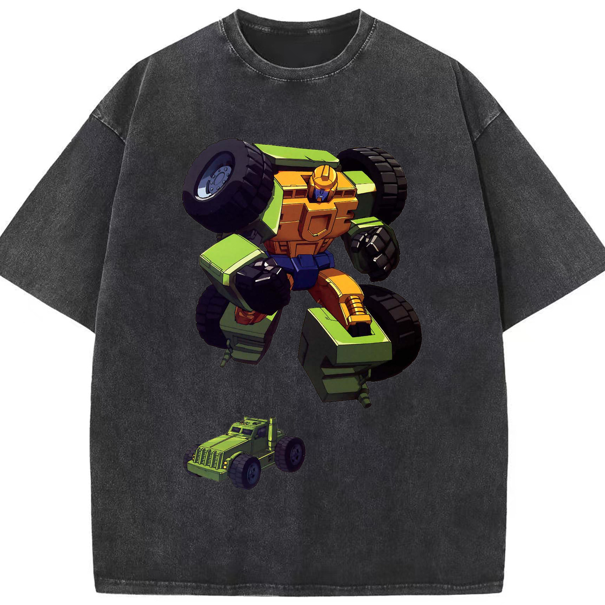 （画像用）  綿100% ヴィンテージ風 半袖Tシャツ（フロントプリント）