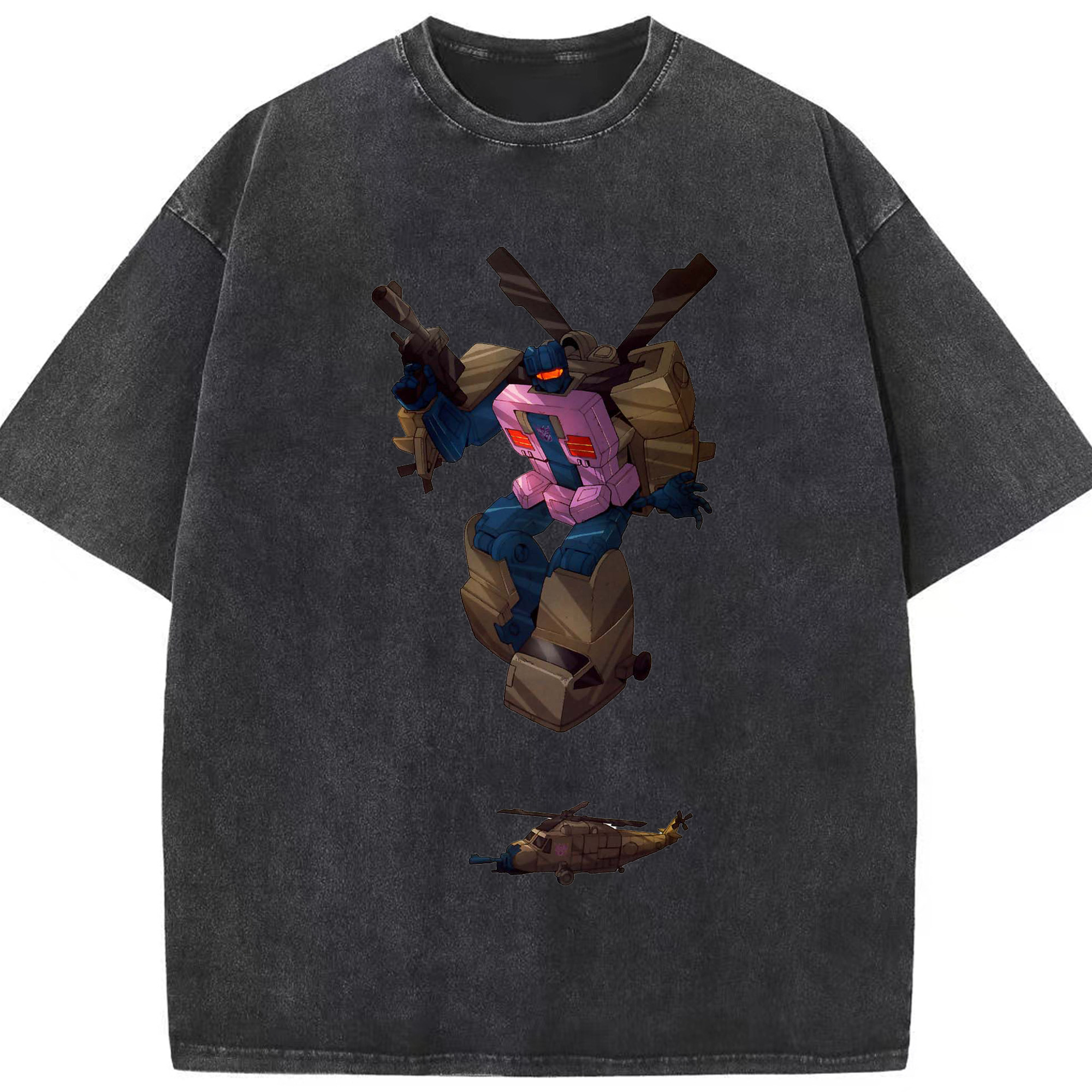 （画像用）  綿100% ヴィンテージ風 半袖Tシャツ（フロントプリント）
