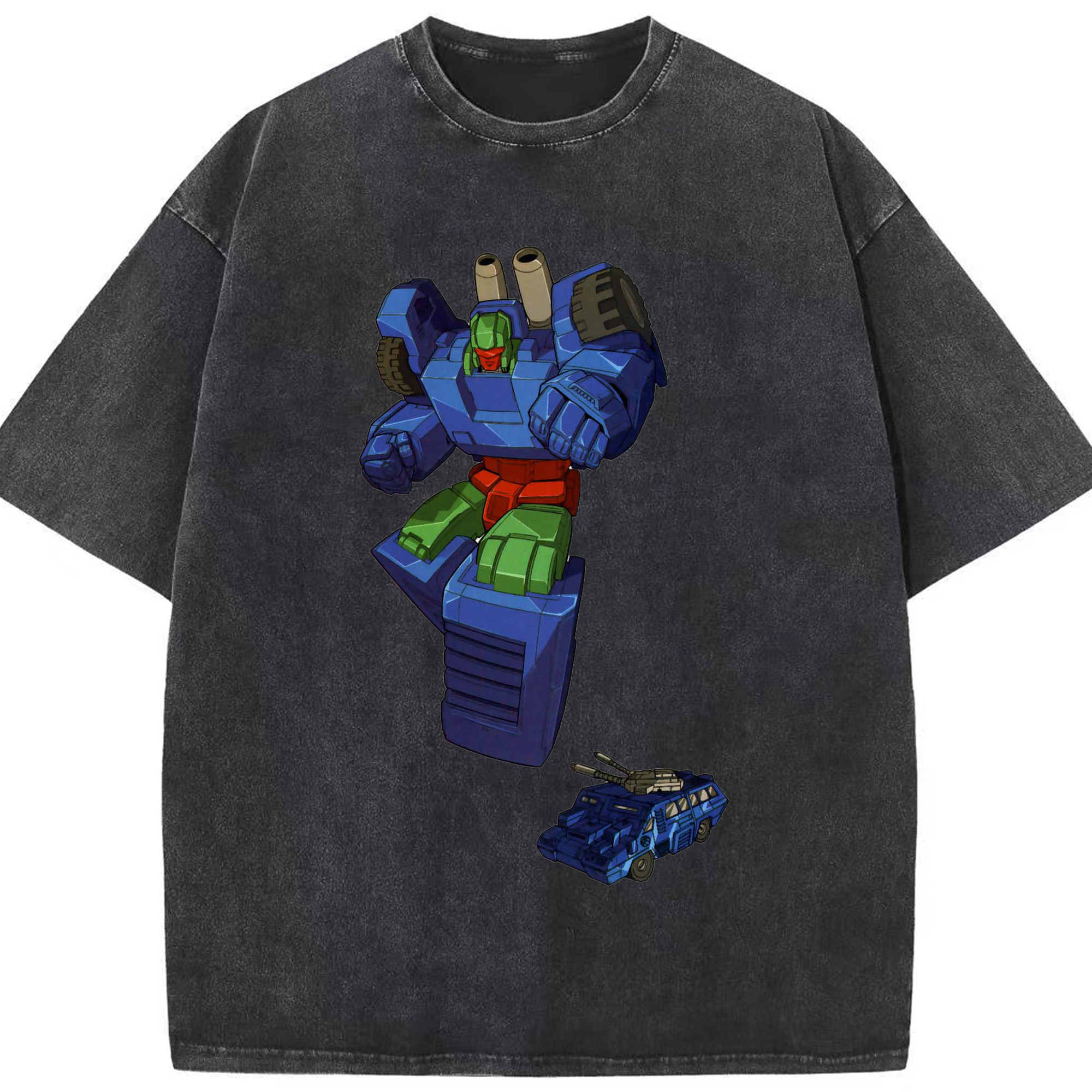 （画像用）  綿100% ヴィンテージ風 半袖Tシャツ（フロントプリント）