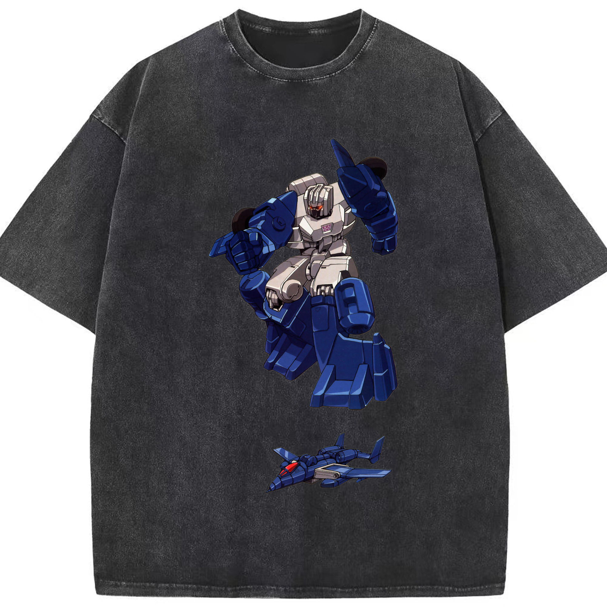 （画像用）  綿100% ヴィンテージ風 半袖Tシャツ（フロントプリント）