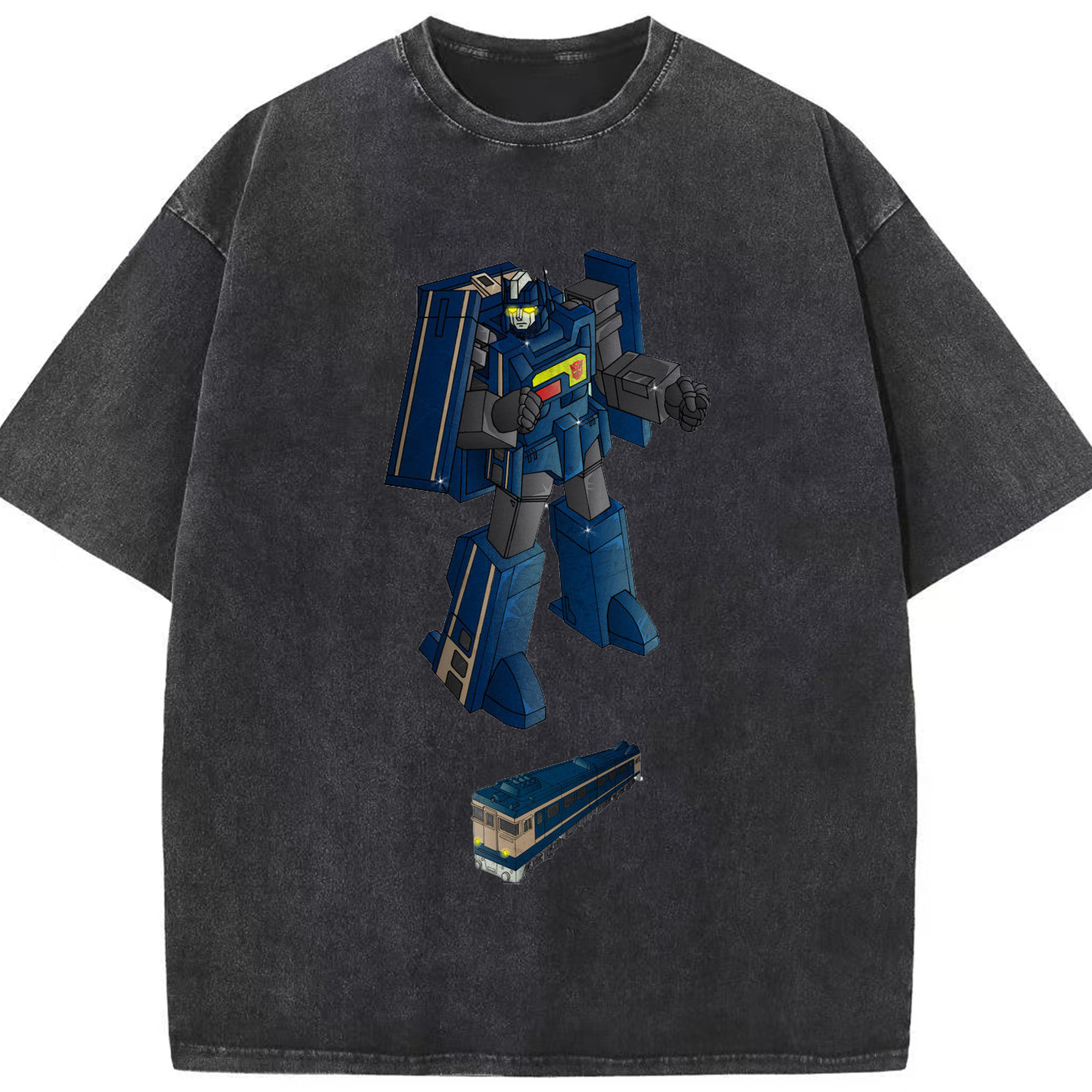 （画像用）  綿100% ヴィンテージ風 半袖Tシャツ（フロントプリント）