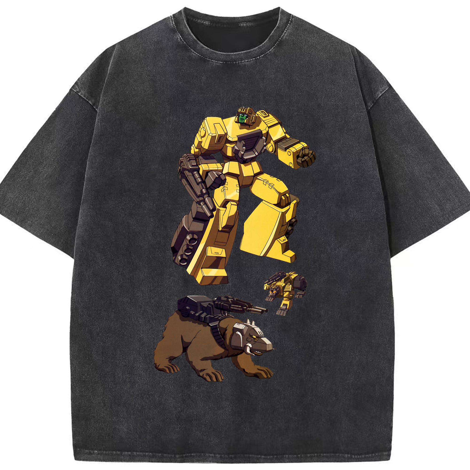 （画像用）  綿100% ヴィンテージ風 半袖Tシャツ（フロントプリント）