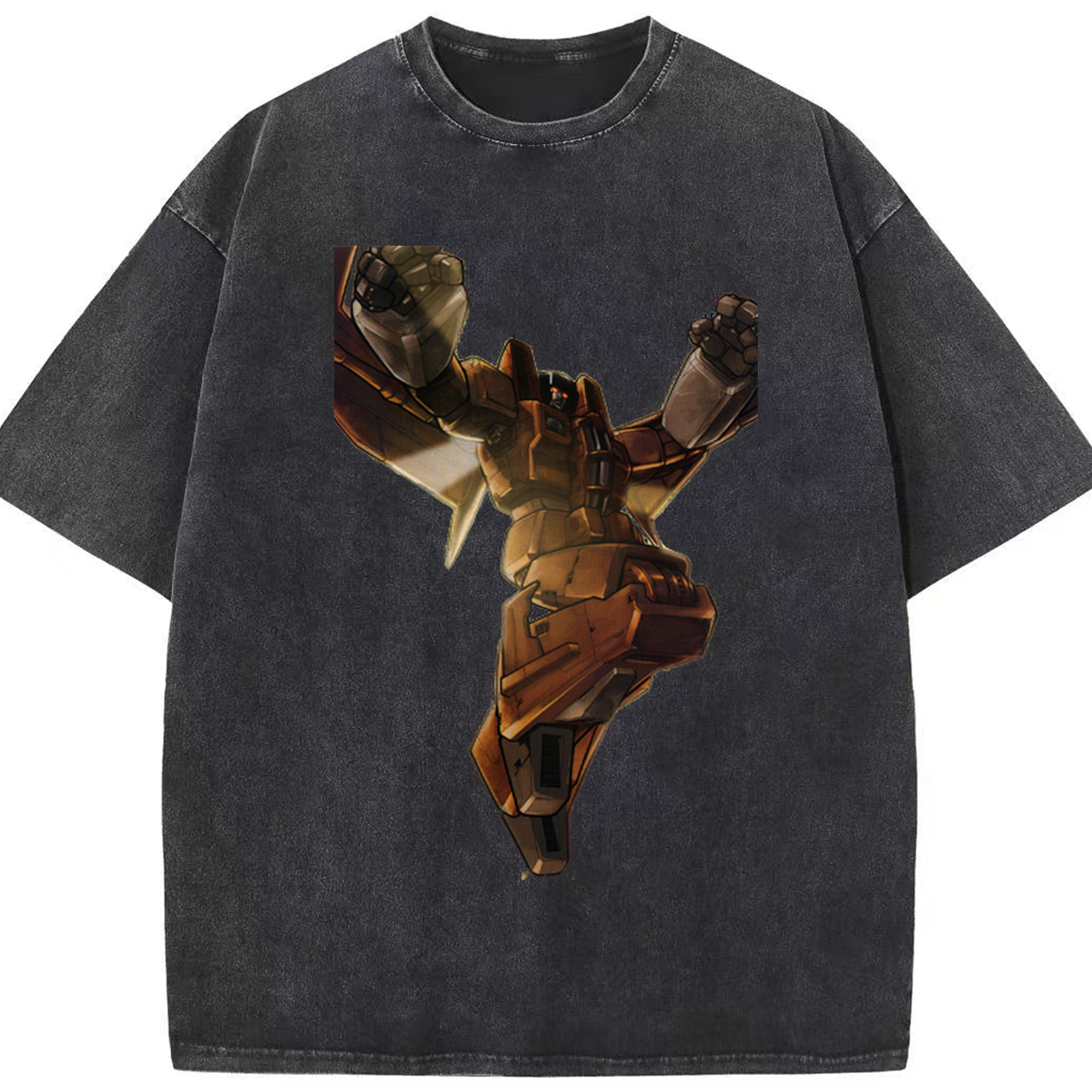 （画像用）  綿100% ヴィンテージ風 半袖Tシャツ（フロントプリント）