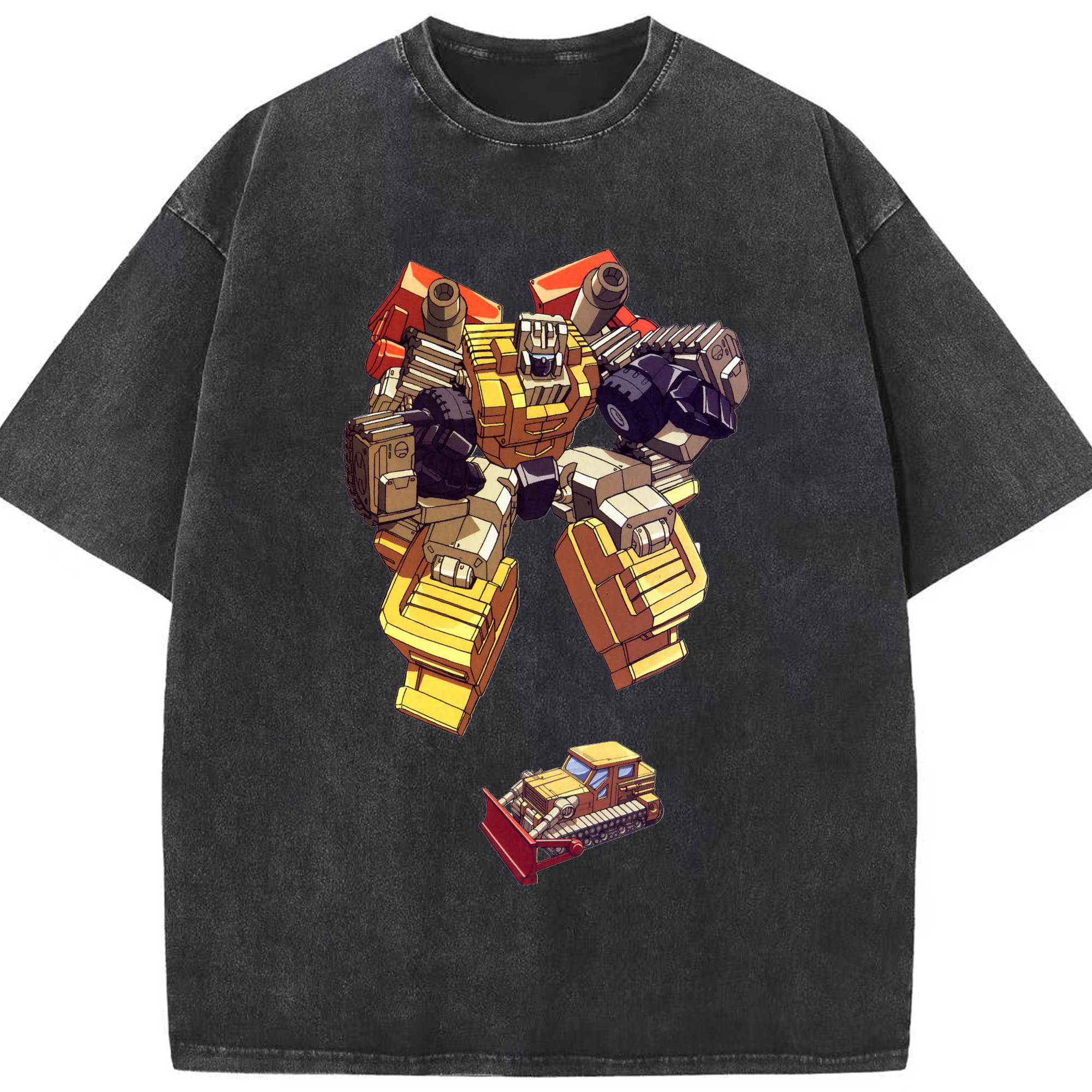 （画像用）  綿100% ヴィンテージ風 半袖Tシャツ（フロントプリント）