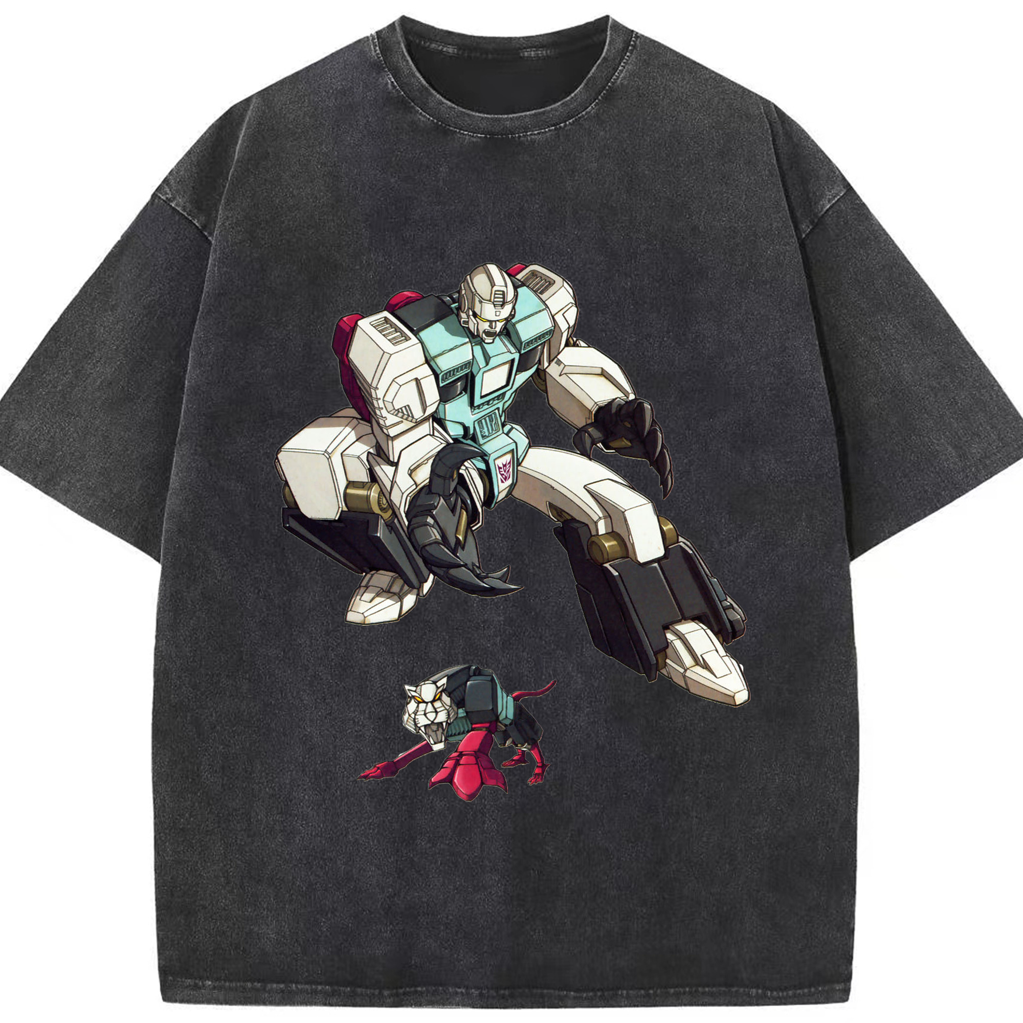 （画像用）  綿100% ヴィンテージ風 半袖Tシャツ（フロントプリント）