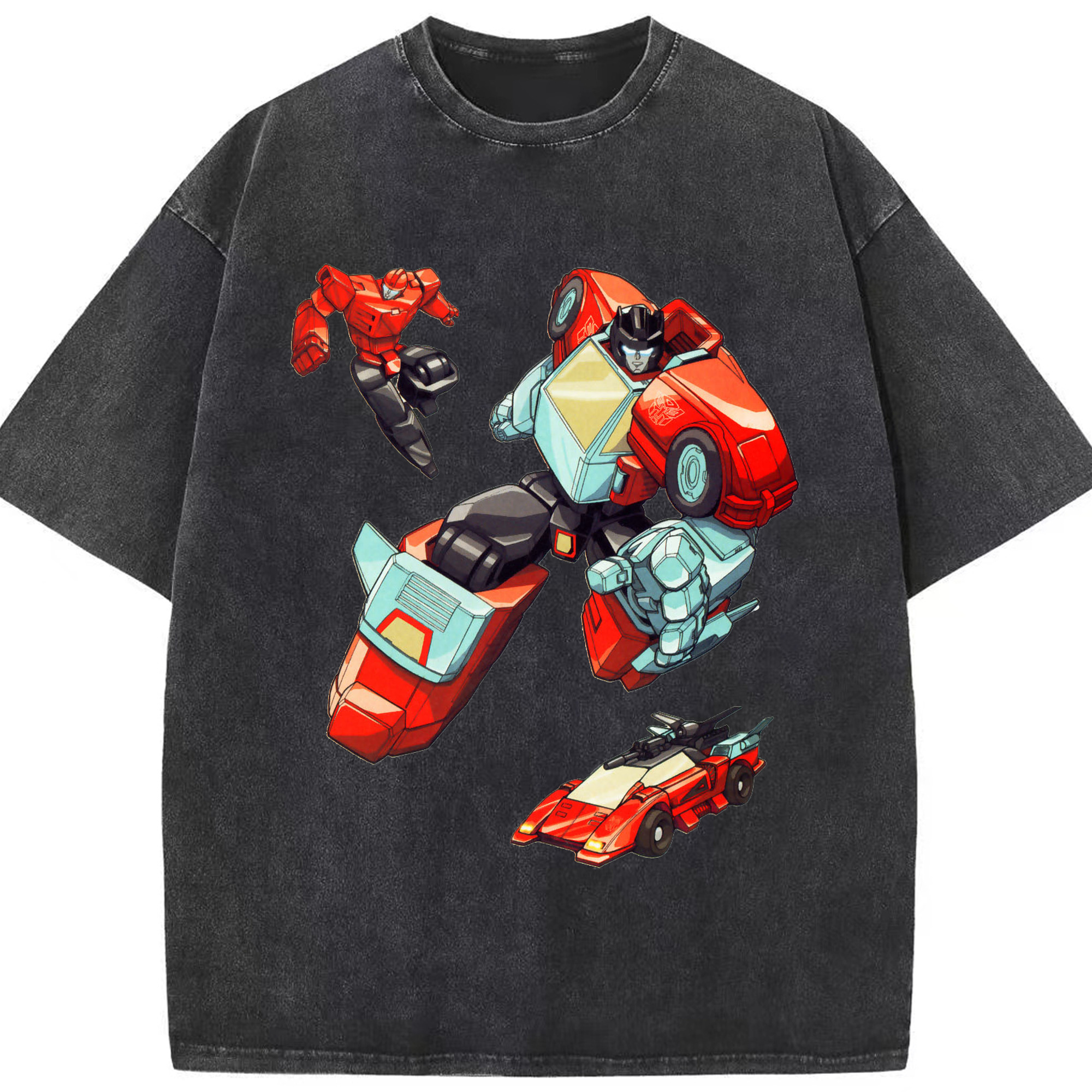 （画像用）  綿100% ヴィンテージ風 半袖Tシャツ（フロントプリント）