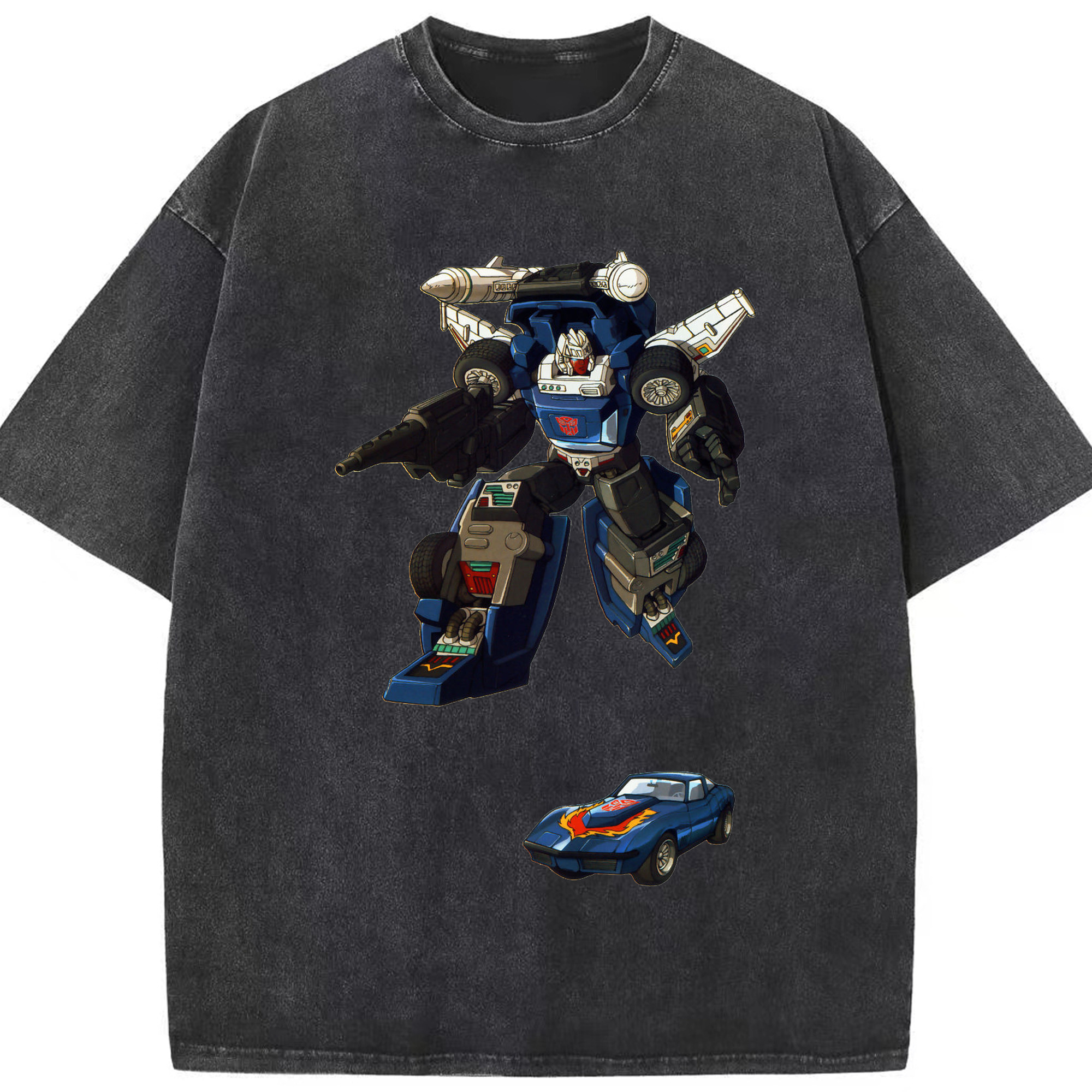 （画像用）  綿100% ヴィンテージ風 半袖Tシャツ（フロントプリント）