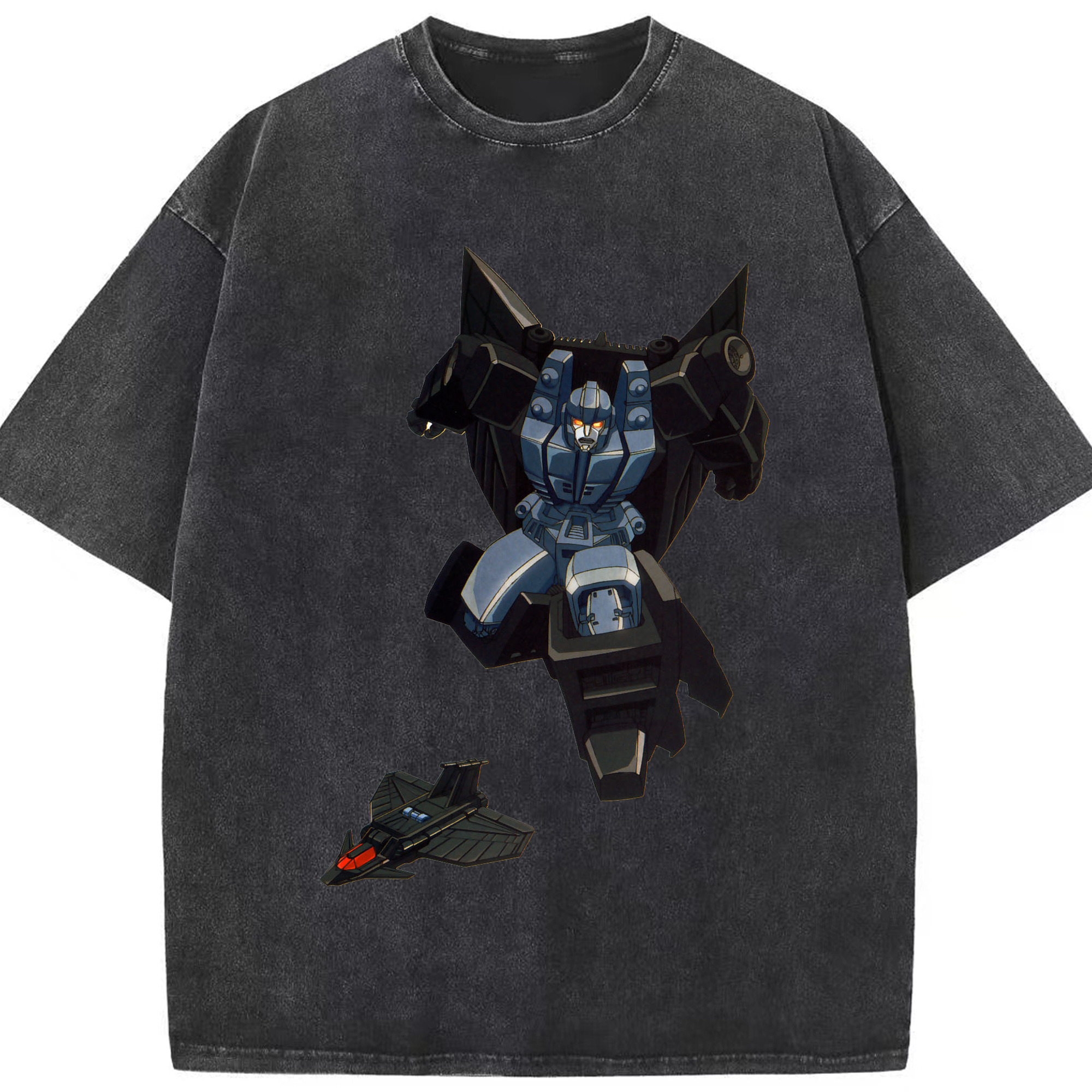 （画像用）  綿100% ヴィンテージ風 半袖Tシャツ（フロントプリント）