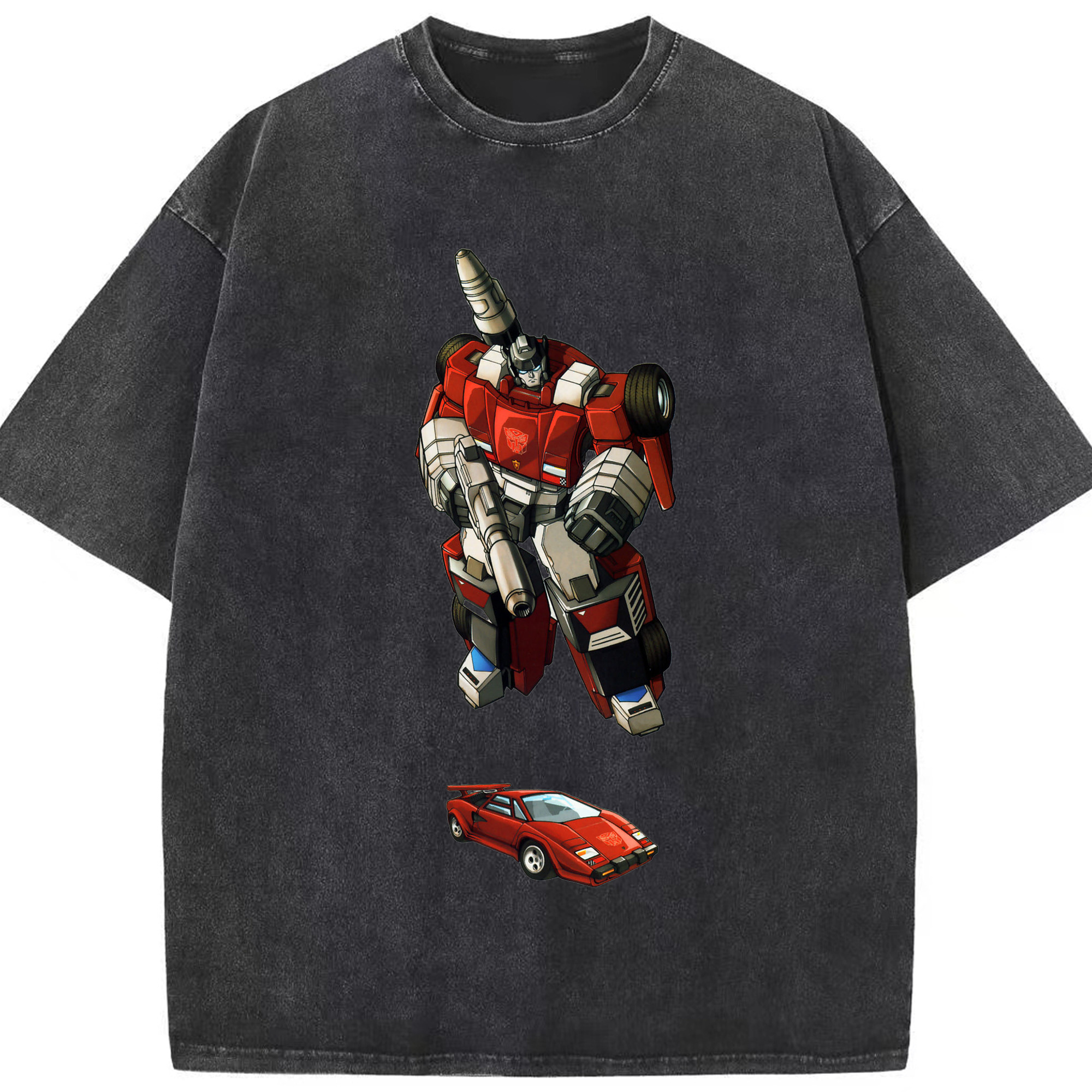 （画像用）  綿100% ヴィンテージ風 半袖Tシャツ（フロントプリント）