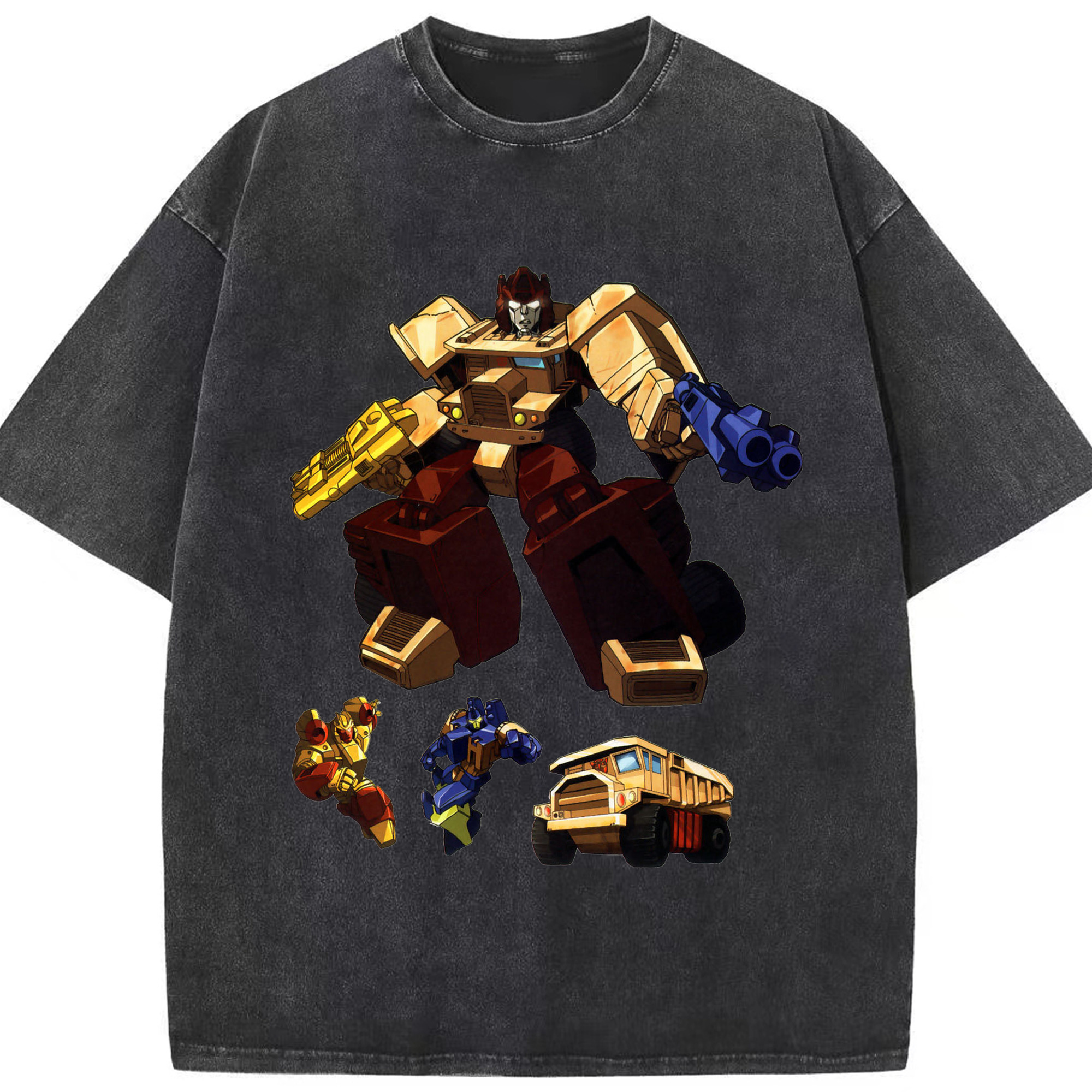 （画像用）  綿100% ヴィンテージ風 半袖Tシャツ（フロントプリント）