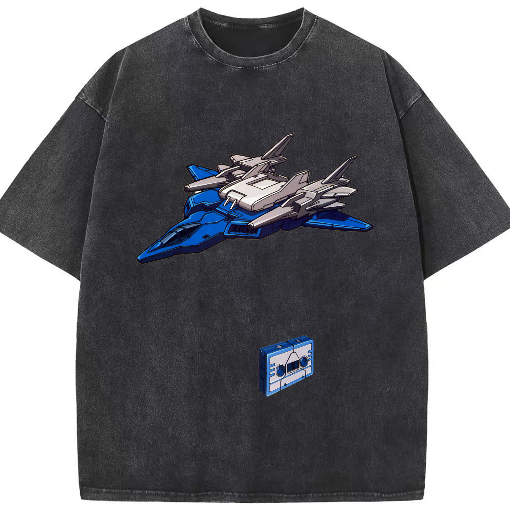 （画像用）  綿100% ヴィンテージ風 半袖Tシャツ（フロントプリント）