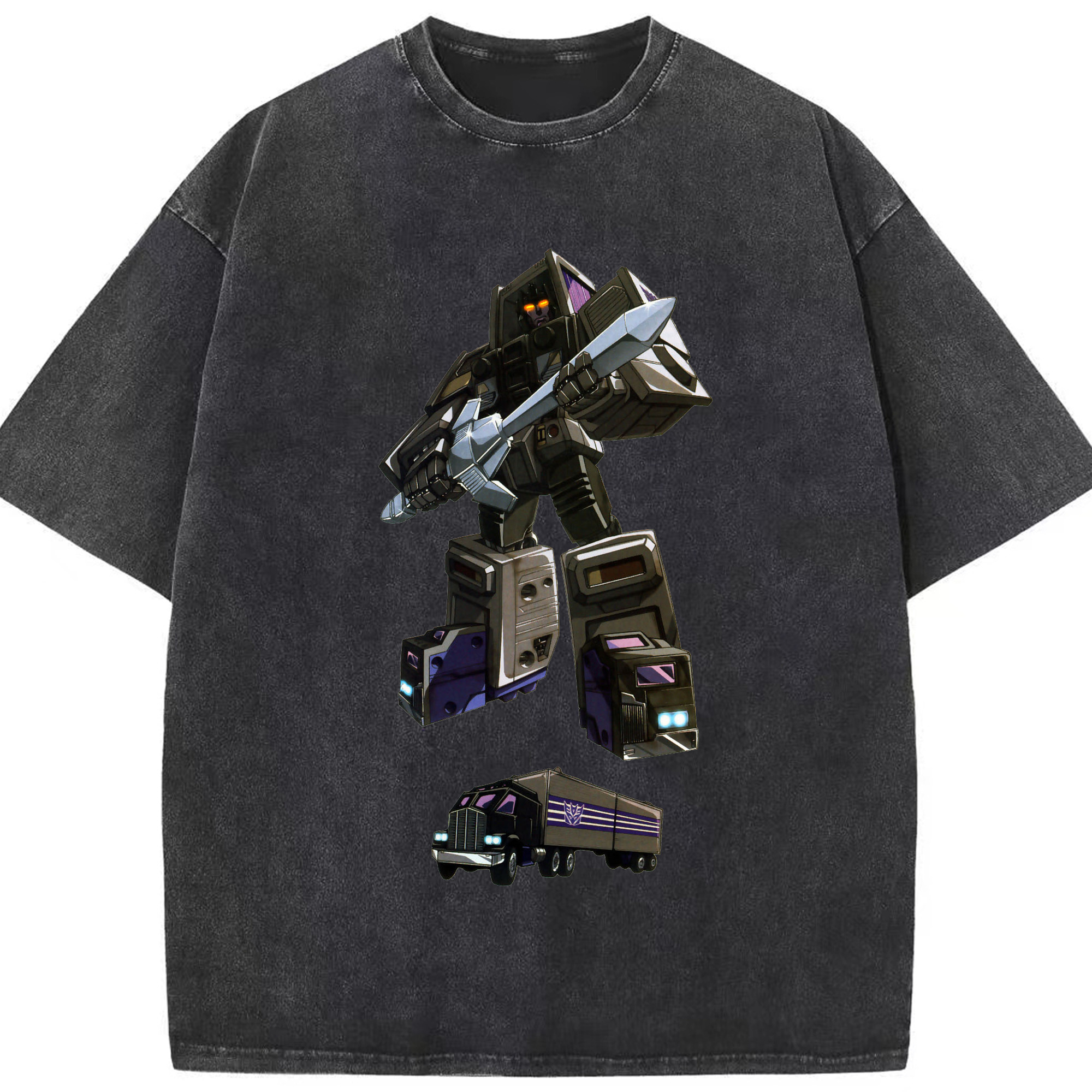 （画像用）  綿100% ヴィンテージ風 半袖Tシャツ（フロントプリント）