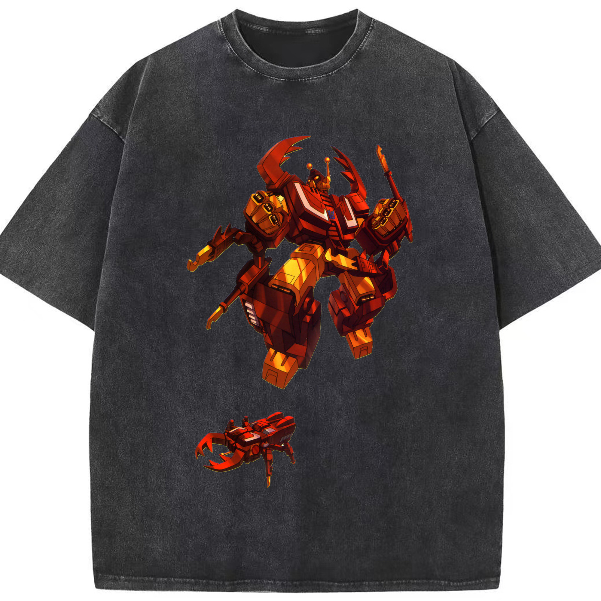 （画像用）  綿100% ヴィンテージ風 半袖Tシャツ（フロントプリント）