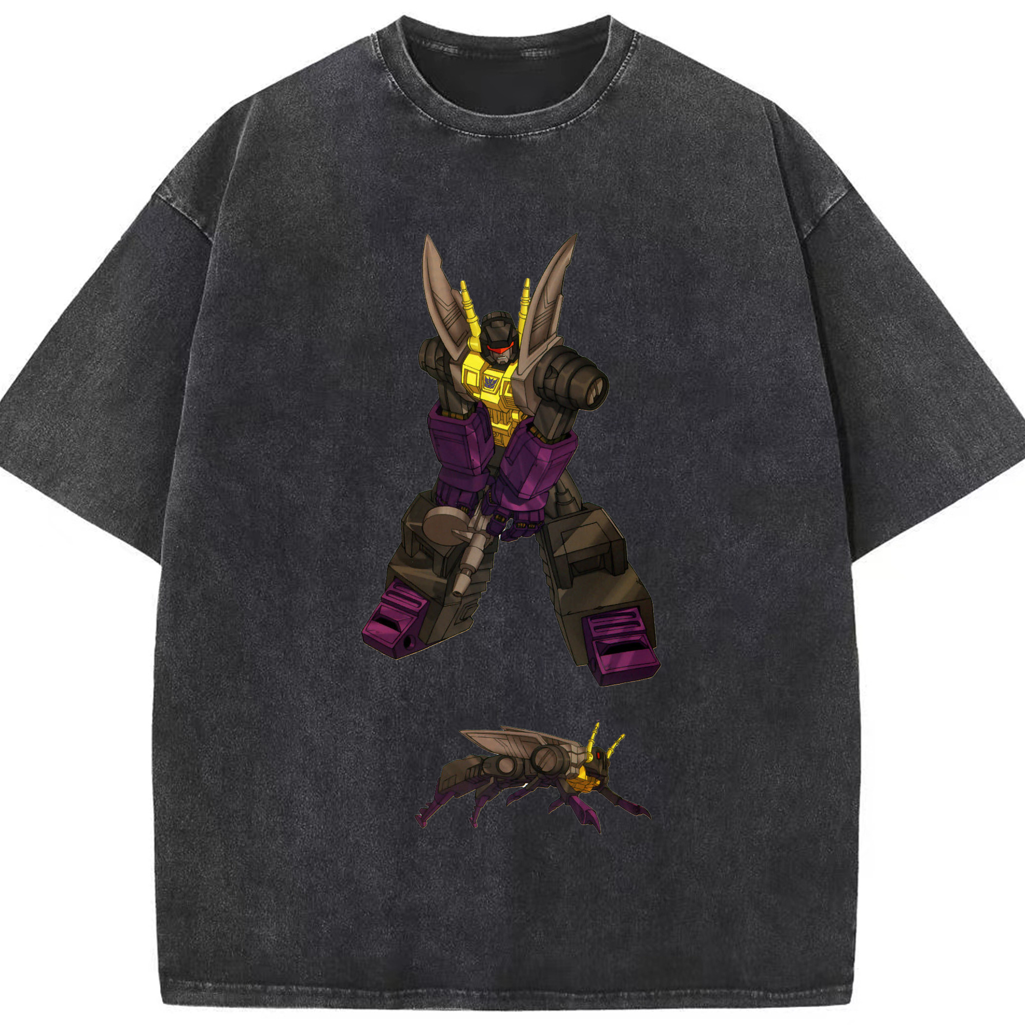（画像用）  綿100% ヴィンテージ風 半袖Tシャツ（フロントプリント）