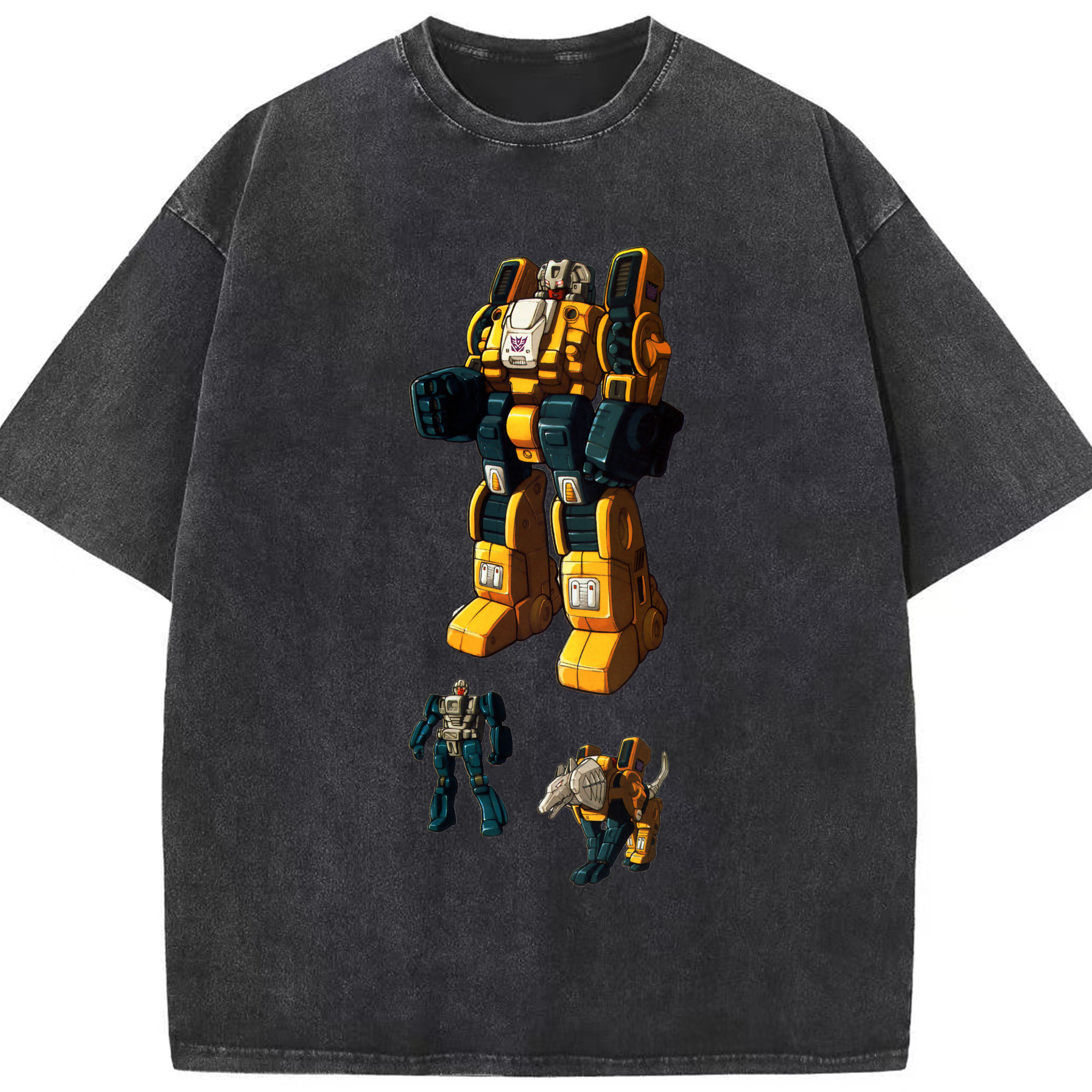 （画像用）  綿100% ヴィンテージ風 半袖Tシャツ（フロントプリント）