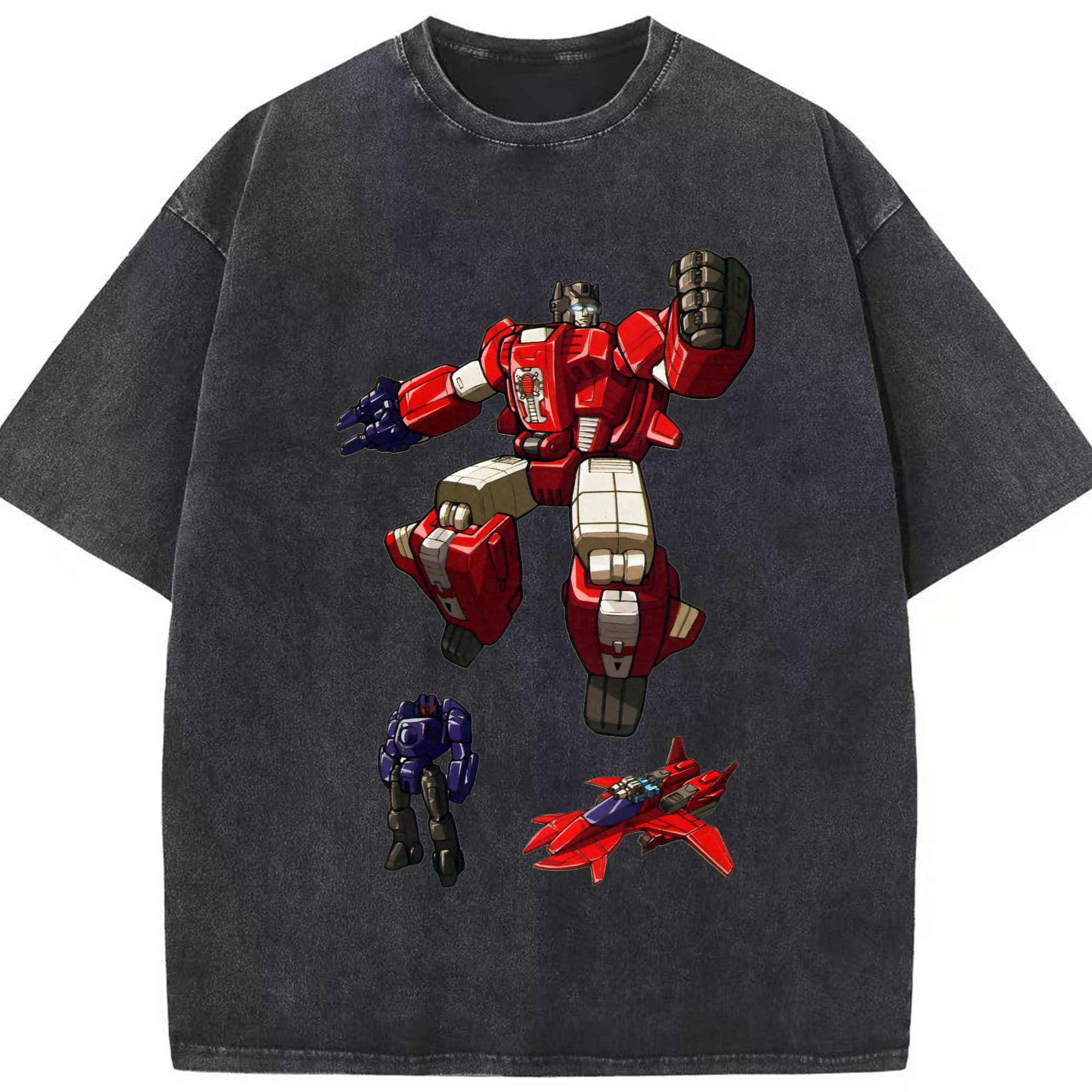 （画像用）  綿100% ヴィンテージ風 半袖Tシャツ（フロントプリント）
