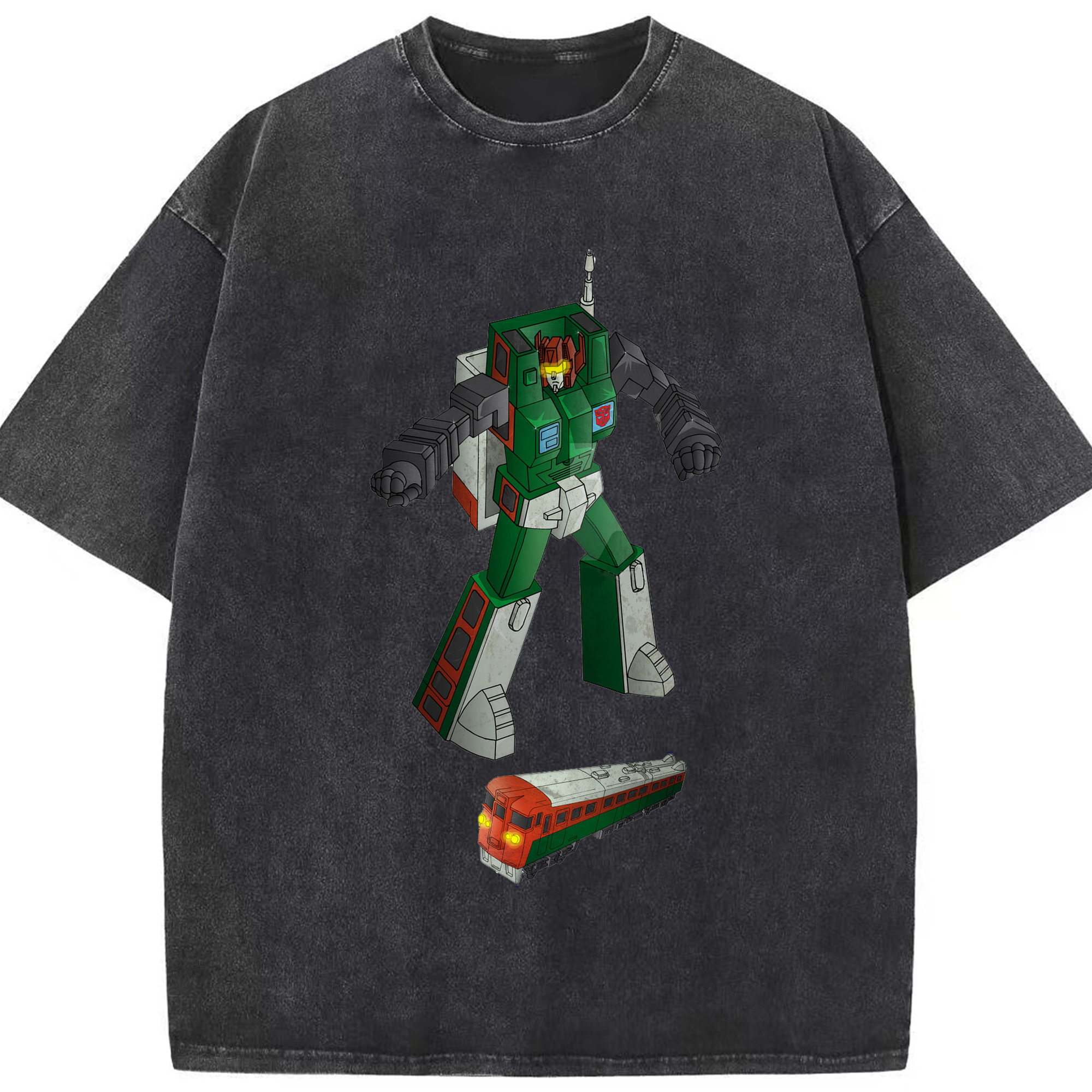 （画像用）  綿100% ヴィンテージ風 半袖Tシャツ（フロントプリント）