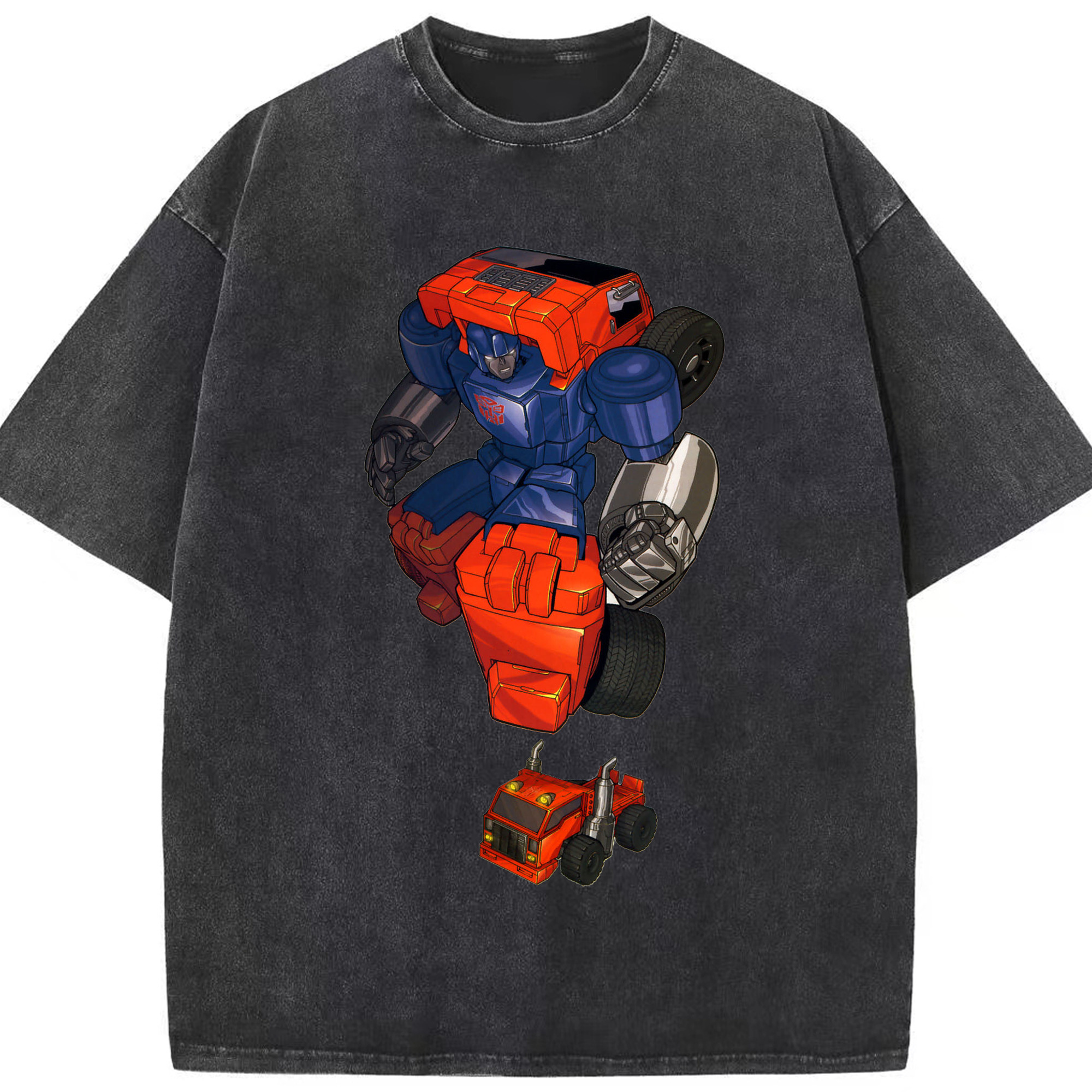 （画像用）  綿100% ヴィンテージ風 半袖Tシャツ（フロントプリント）