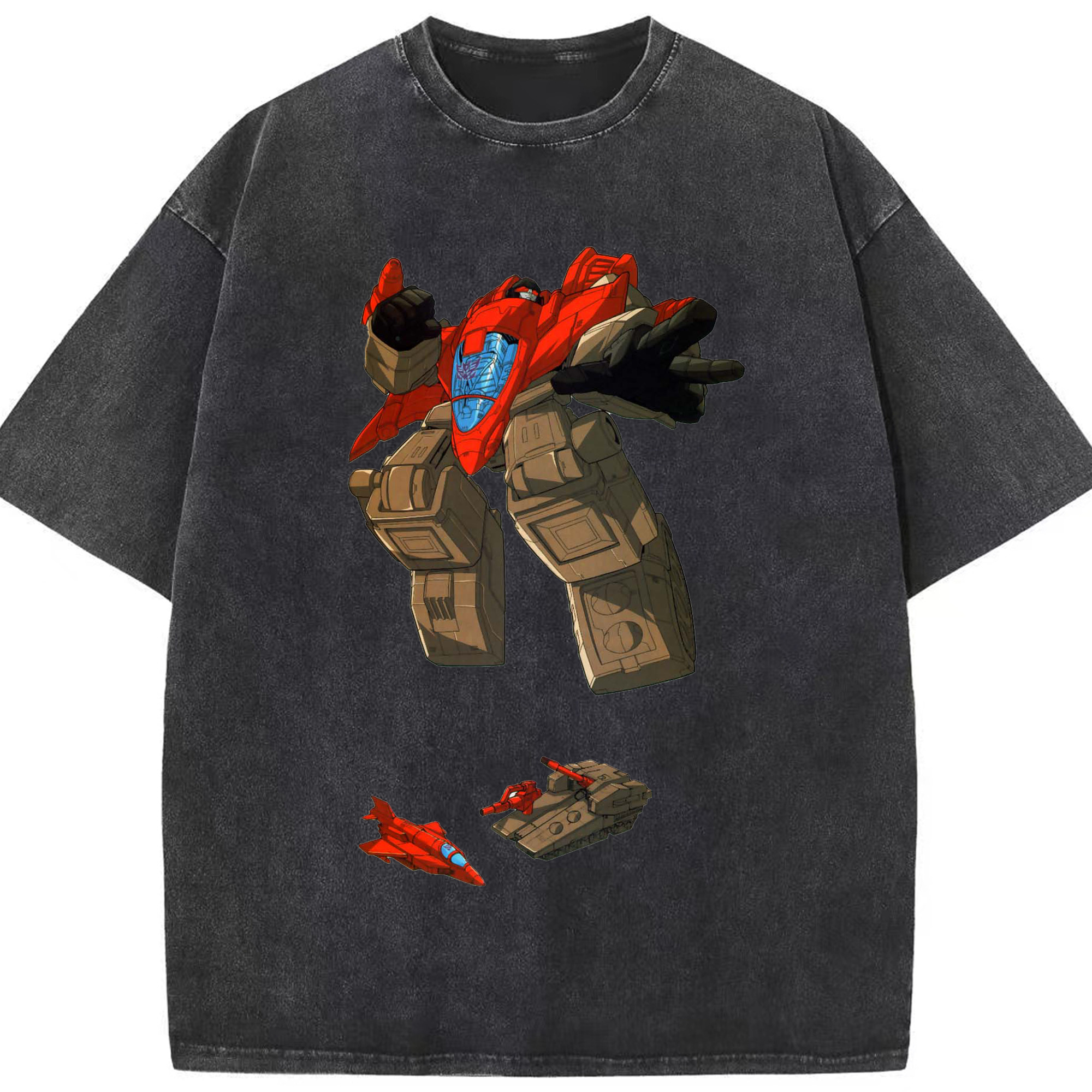 （画像用）  綿100% ヴィンテージ風 半袖Tシャツ（フロントプリント）