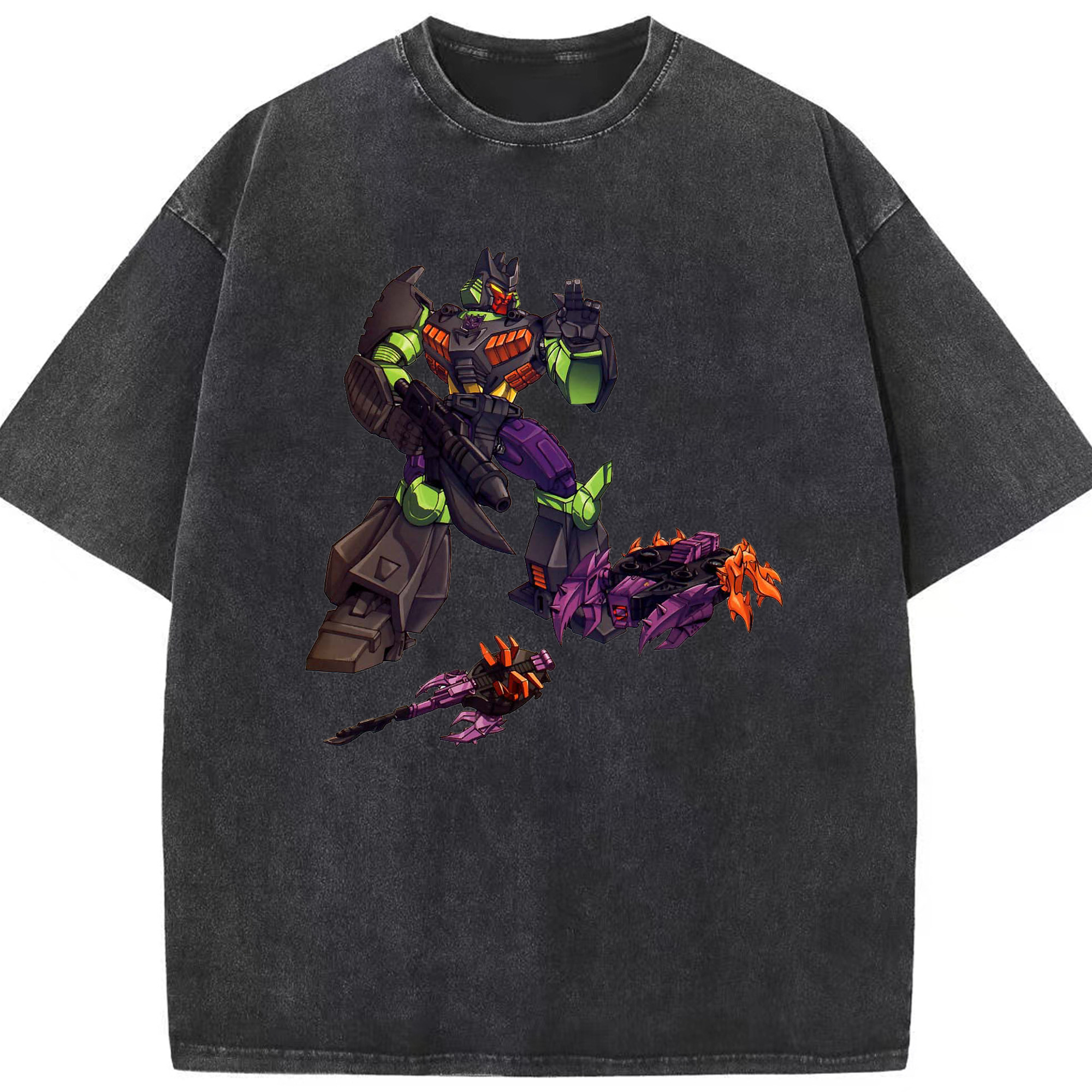（画像用）  綿100% ヴィンテージ風 半袖Tシャツ（フロントプリント）