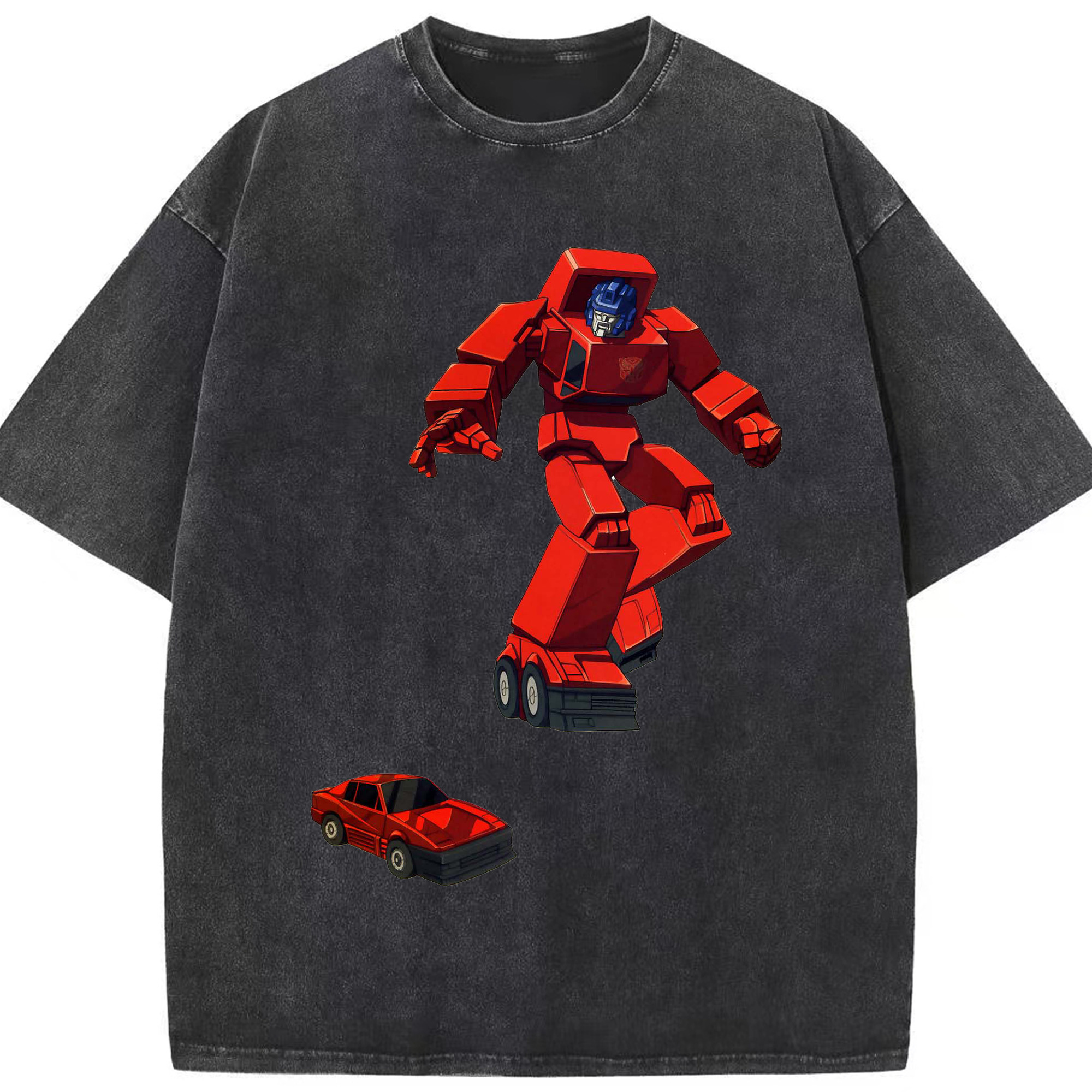 （画像用）  綿100% ヴィンテージ風 半袖Tシャツ（フロントプリント）
