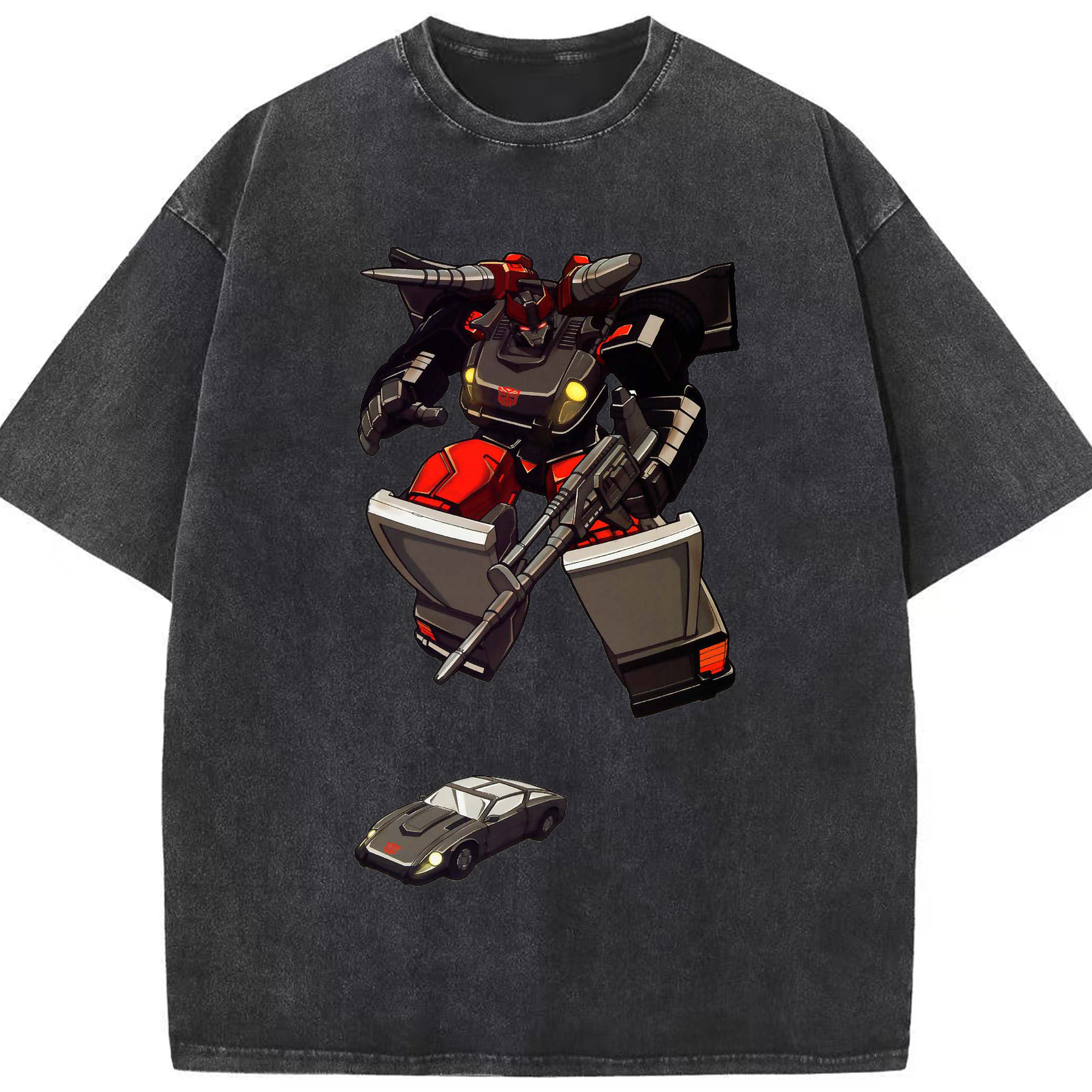 （画像用）  綿100% ヴィンテージ風 半袖Tシャツ（フロントプリント）