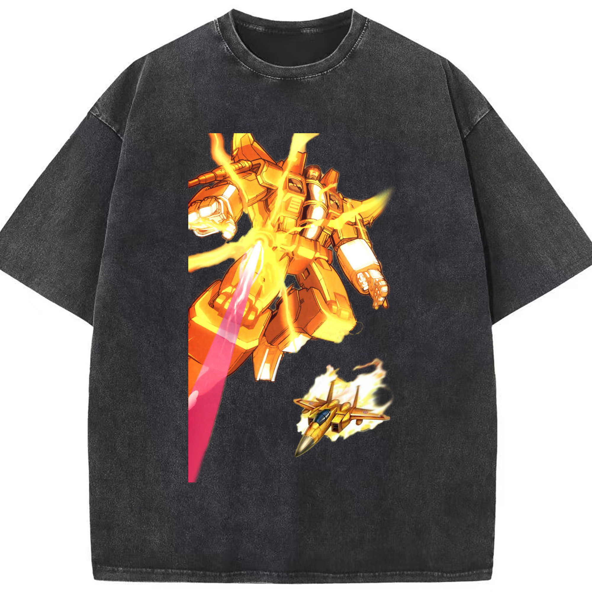 （画像用）  綿100% ヴィンテージ風 半袖Tシャツ（フロントプリント）