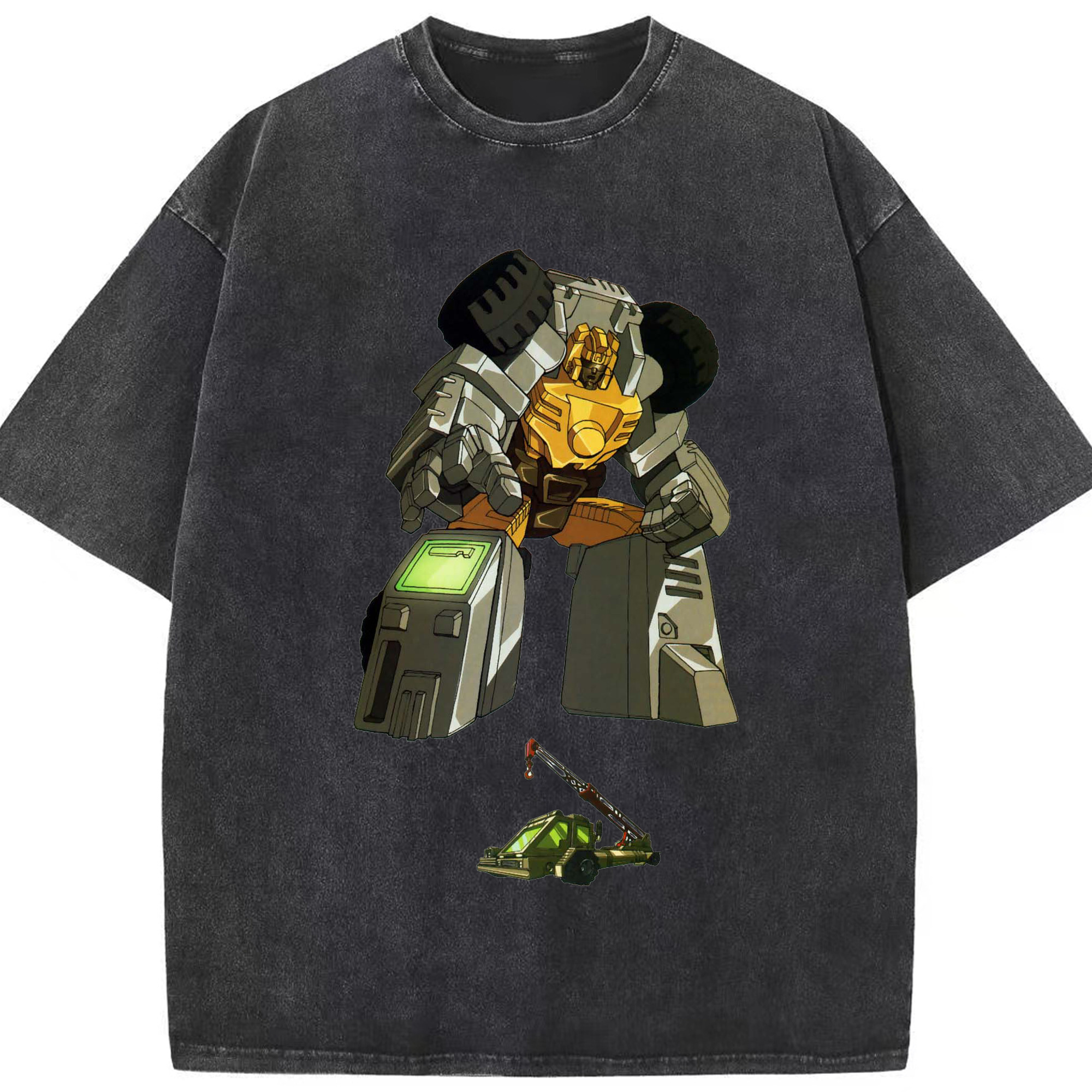 （画像用）  綿100% ヴィンテージ風 半袖Tシャツ（フロントプリント）