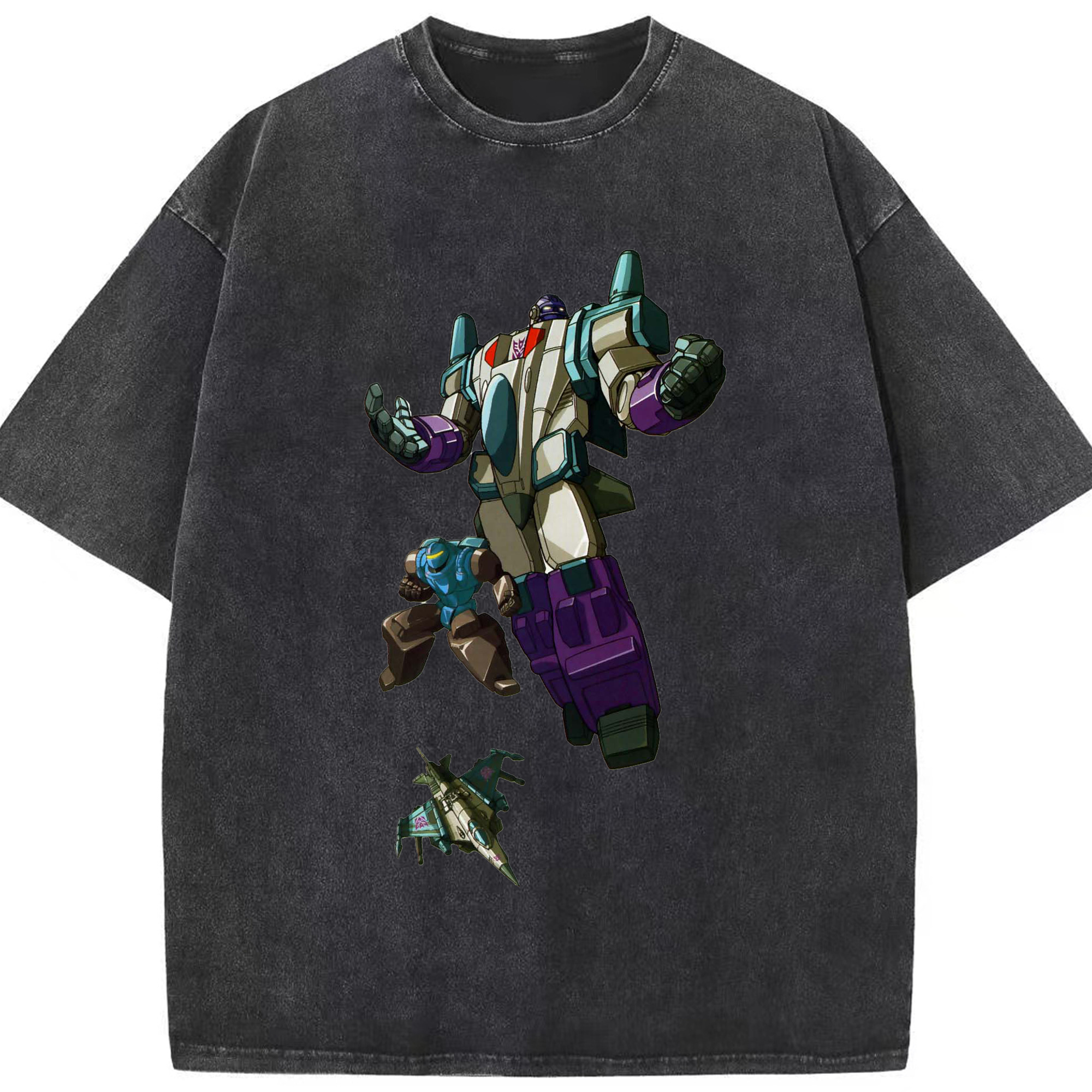 （画像用）  綿100% ヴィンテージ風 半袖Tシャツ（フロントプリント）