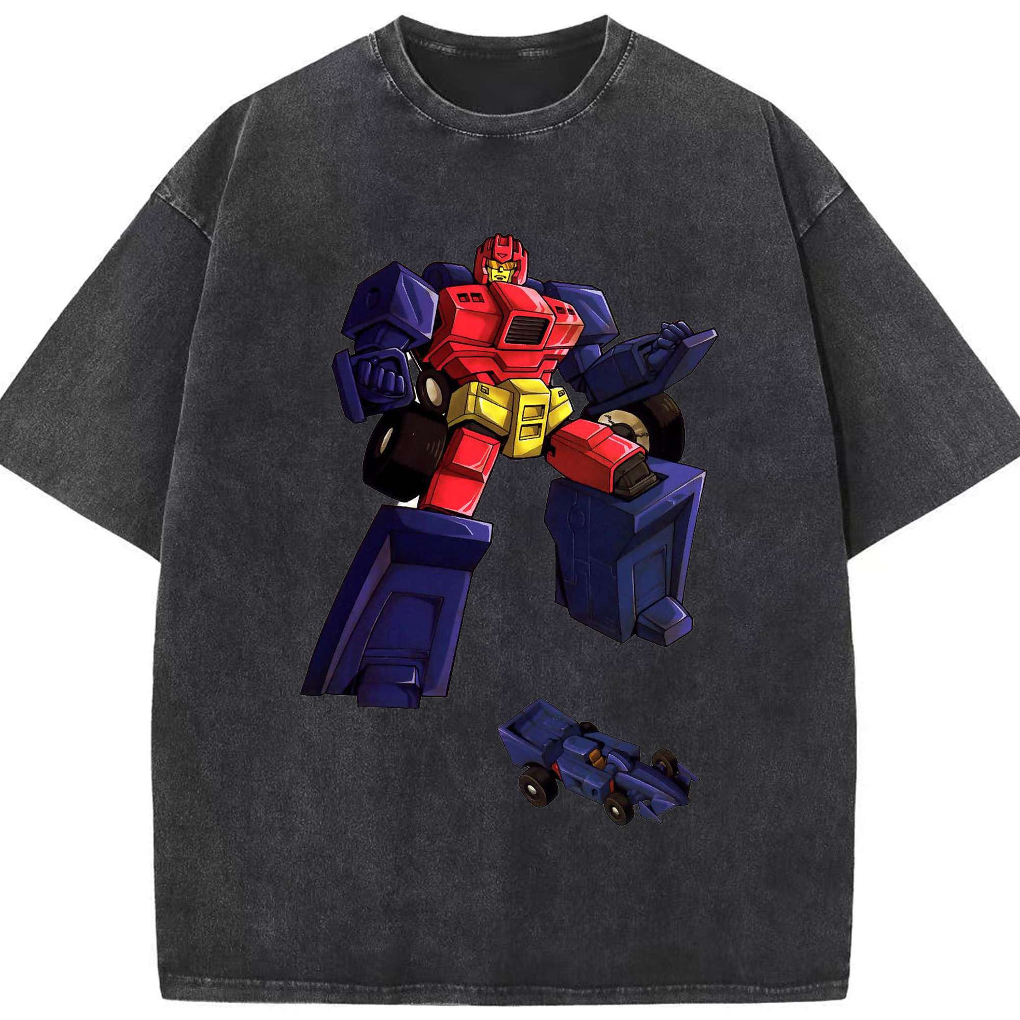 （画像用）  綿100% ヴィンテージ風 半袖Tシャツ（フロントプリント）