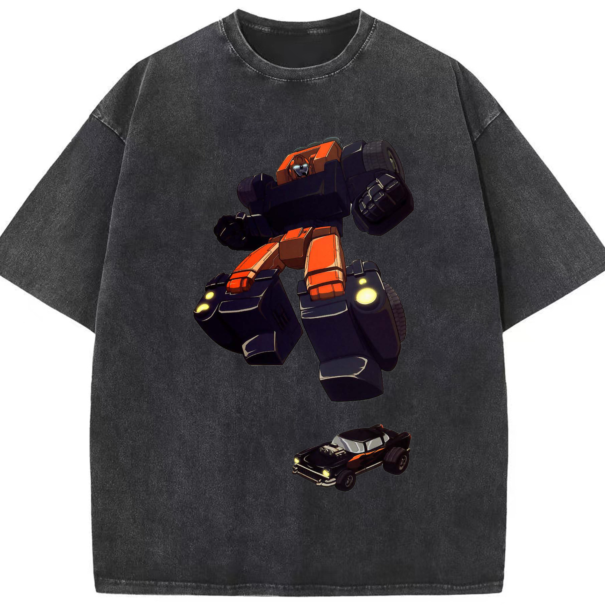 （画像用）  綿100% ヴィンテージ風 半袖Tシャツ（フロントプリント）