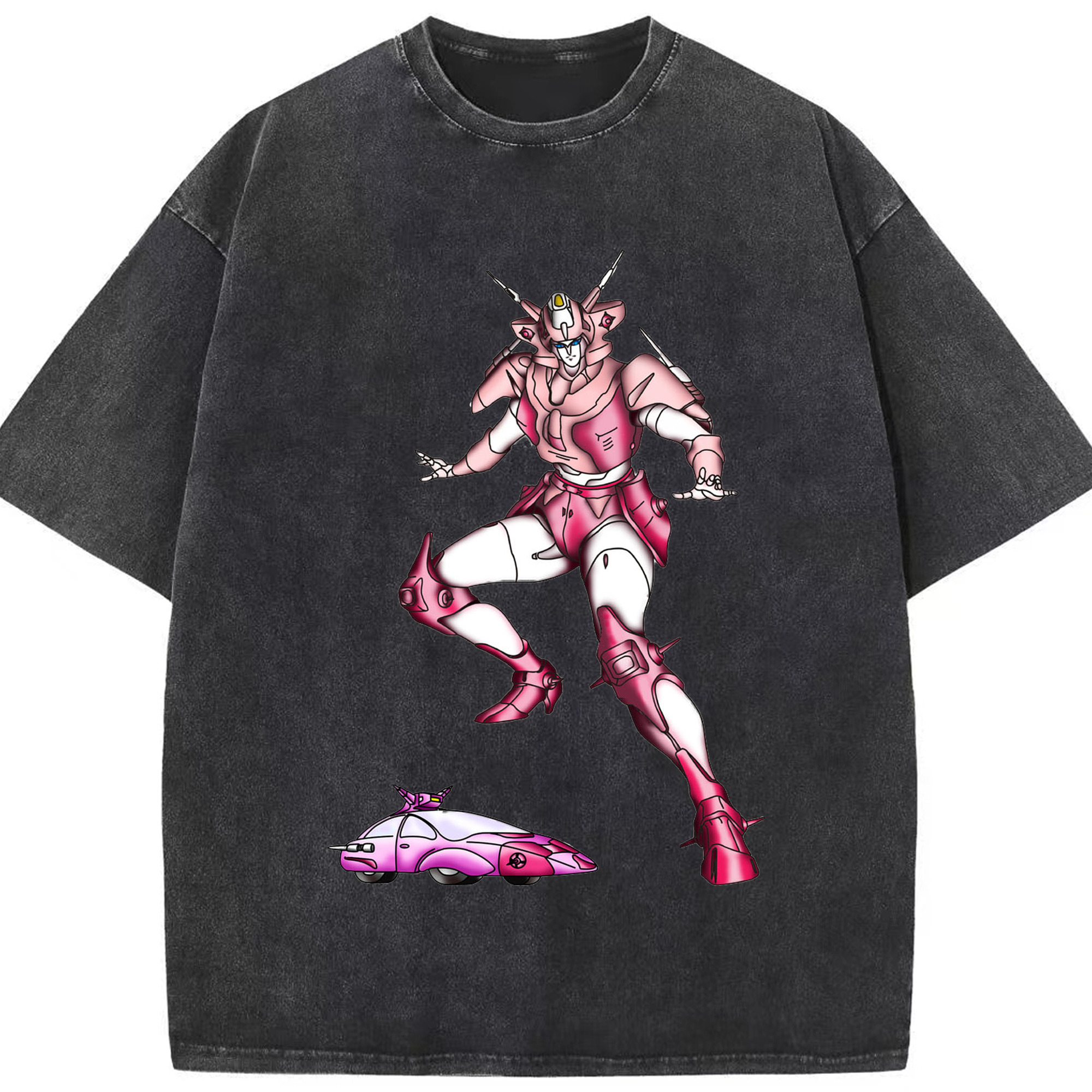 （画像用）  綿100% ヴィンテージ風 半袖Tシャツ（フロントプリント）