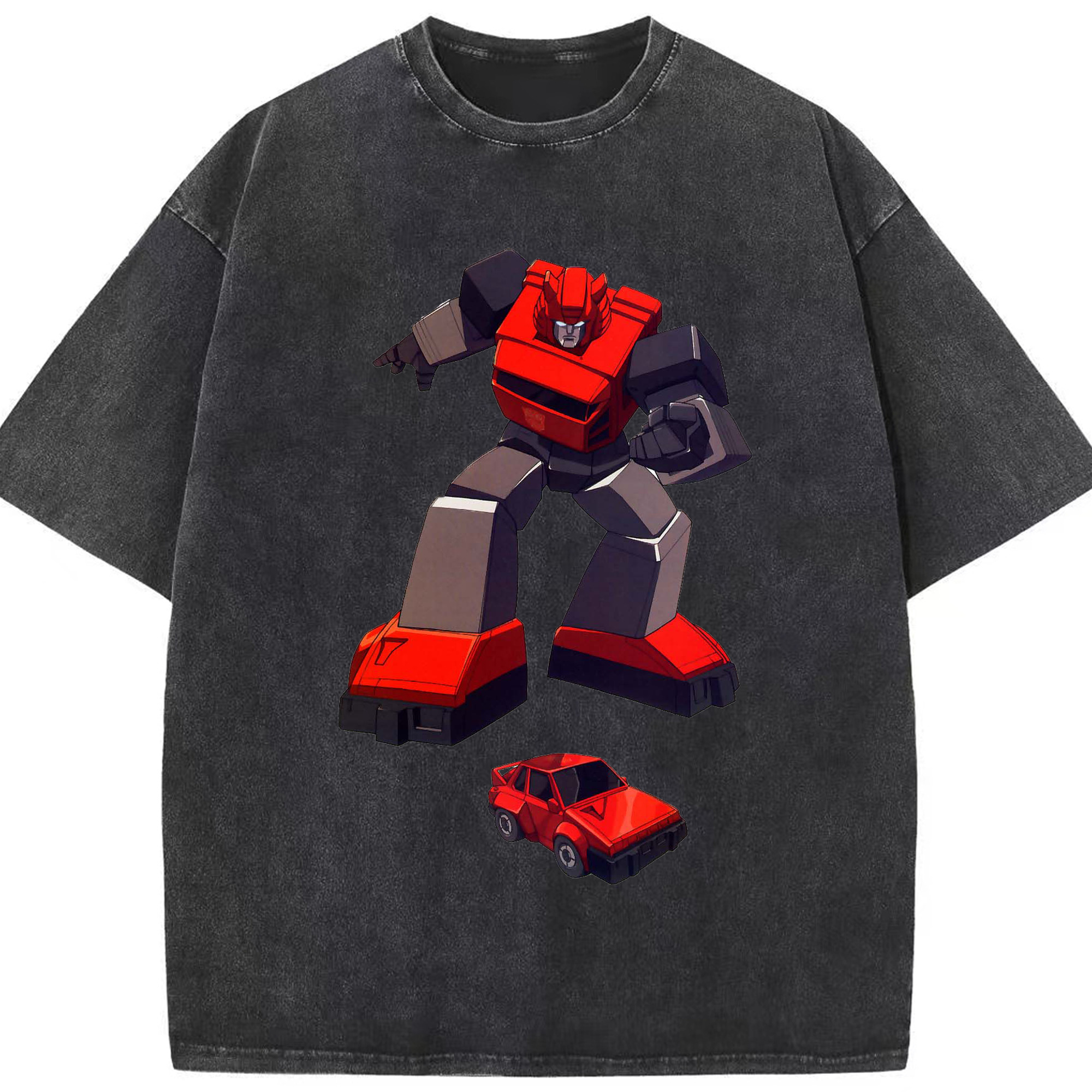 （画像用）  綿100% ヴィンテージ風 半袖Tシャツ（フロントプリント）