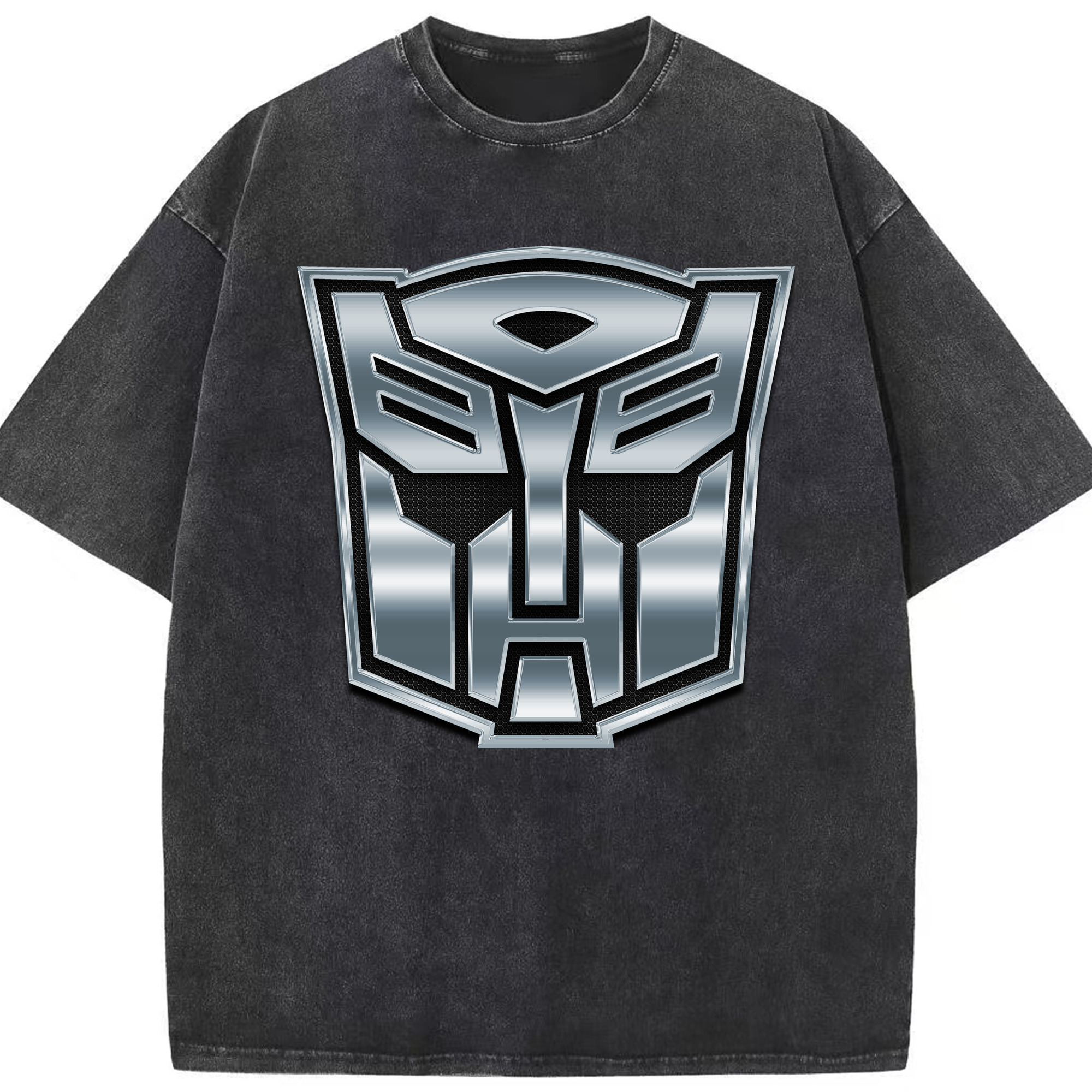 （画像用）  綿100% ヴィンテージ風 半袖Tシャツ（フロントプリント）