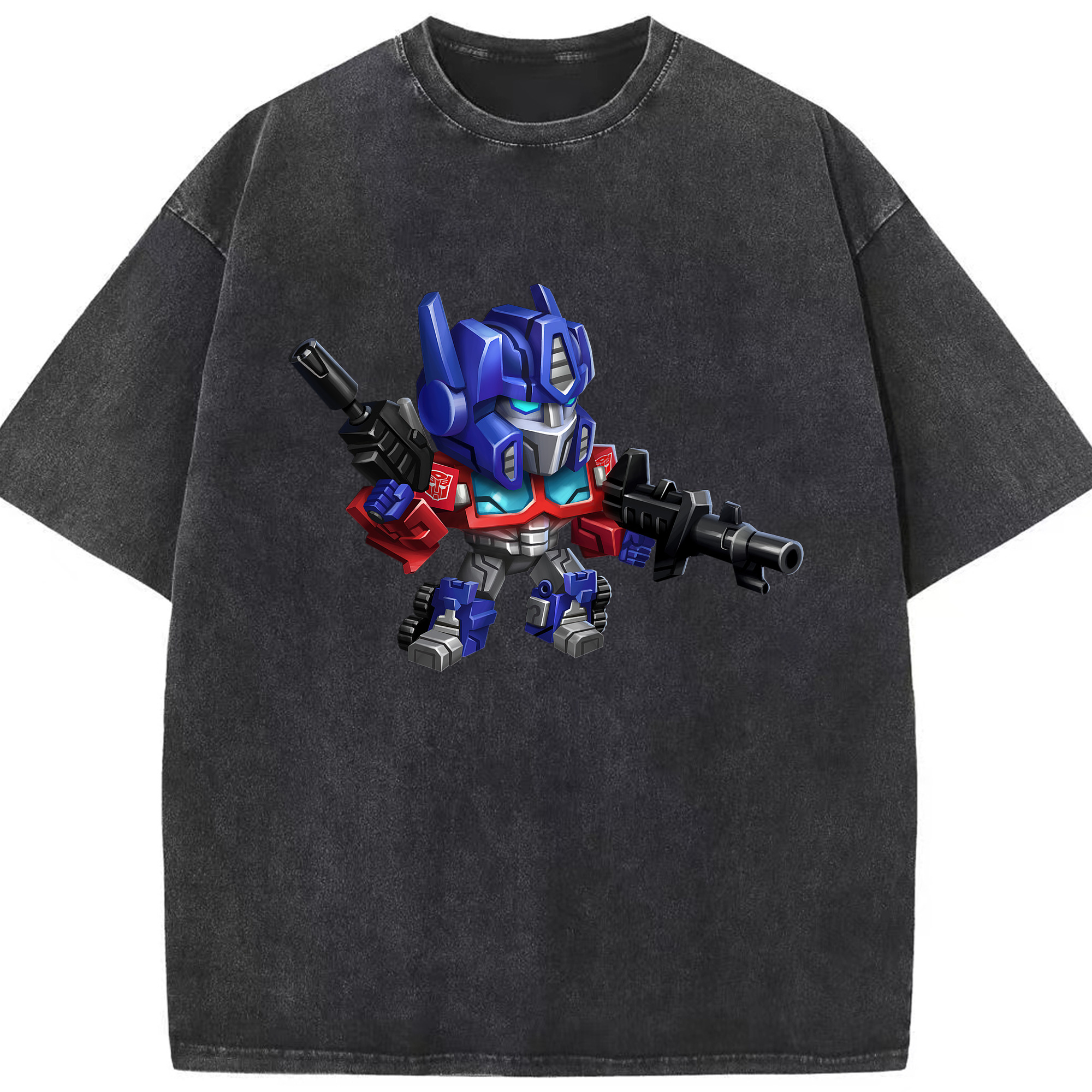 （画像用）  綿100% ヴィンテージ風 半袖Tシャツ（フロントプリント）