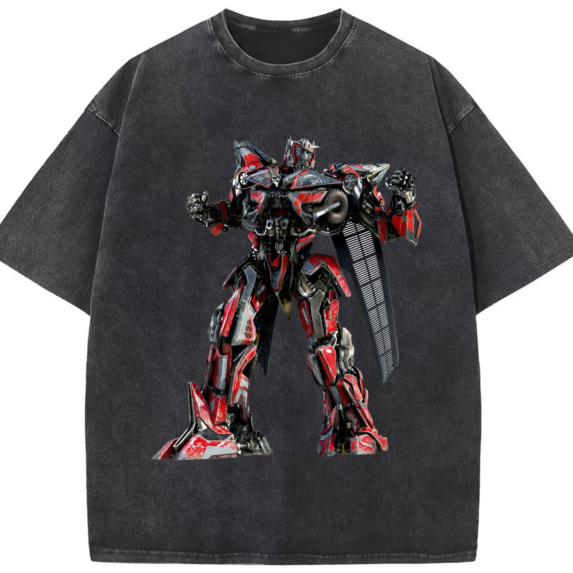 （画像用）  綿100% ヴィンテージ風 半袖Tシャツ（フロントプリント）