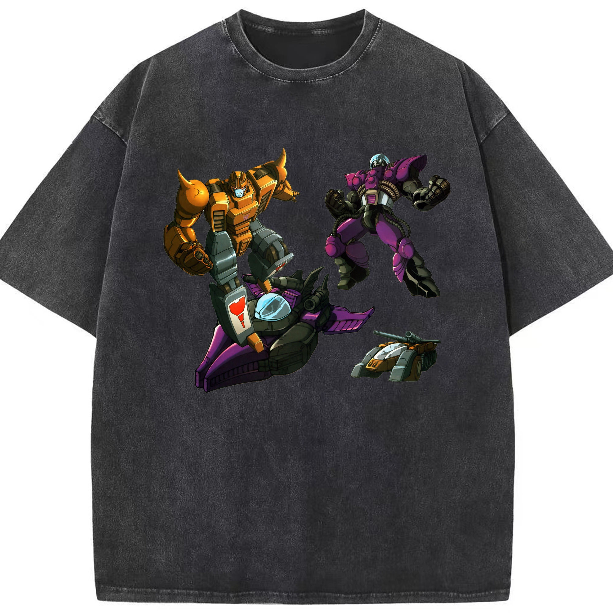 （画像用）  綿100% ヴィンテージ風 半袖Tシャツ（フロントプリント）