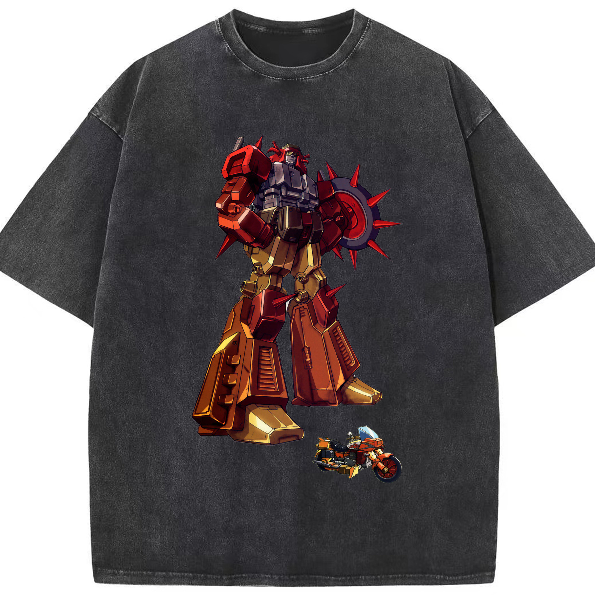 （画像用）  綿100% ヴィンテージ風 半袖Tシャツ（フロントプリント）